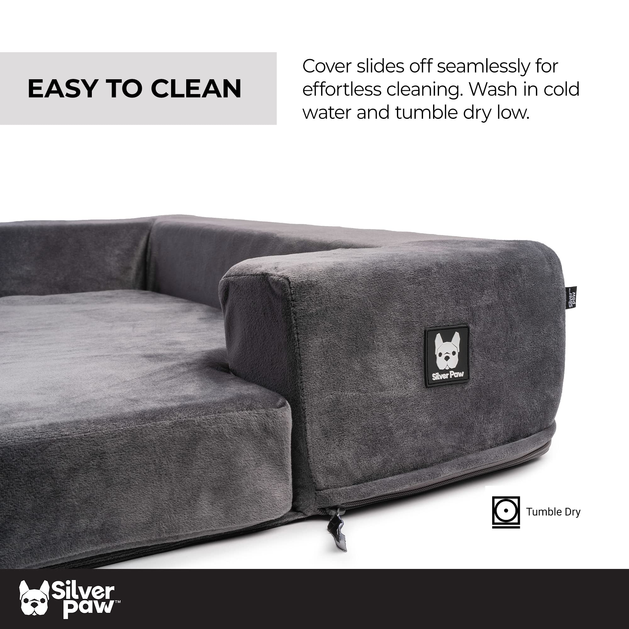 **Milo Dog Sofa Bed for Medium to Large Dogs – Washable Removable Cover, Plush Galaxy Velvet Fabric, Portable Duffle Bag – Perfect for Home, Travel & Crate Comfort**