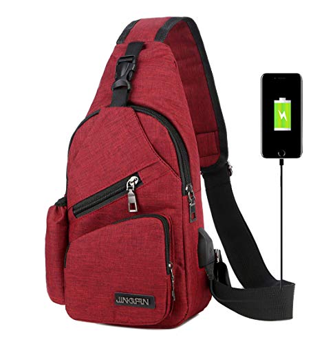 Anti-Theft Sling Bag Crossbody Shoulder Chest Backpack for Men & Women - Lightweight Travel Bag for Hiking, Commuting & Daily Use