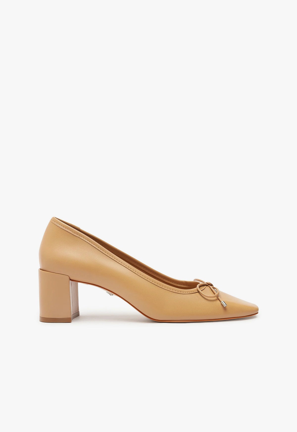 Arissa Women's Block Heel Leather Pumps - Comfortable & Stylish for Office, Party & Wedding