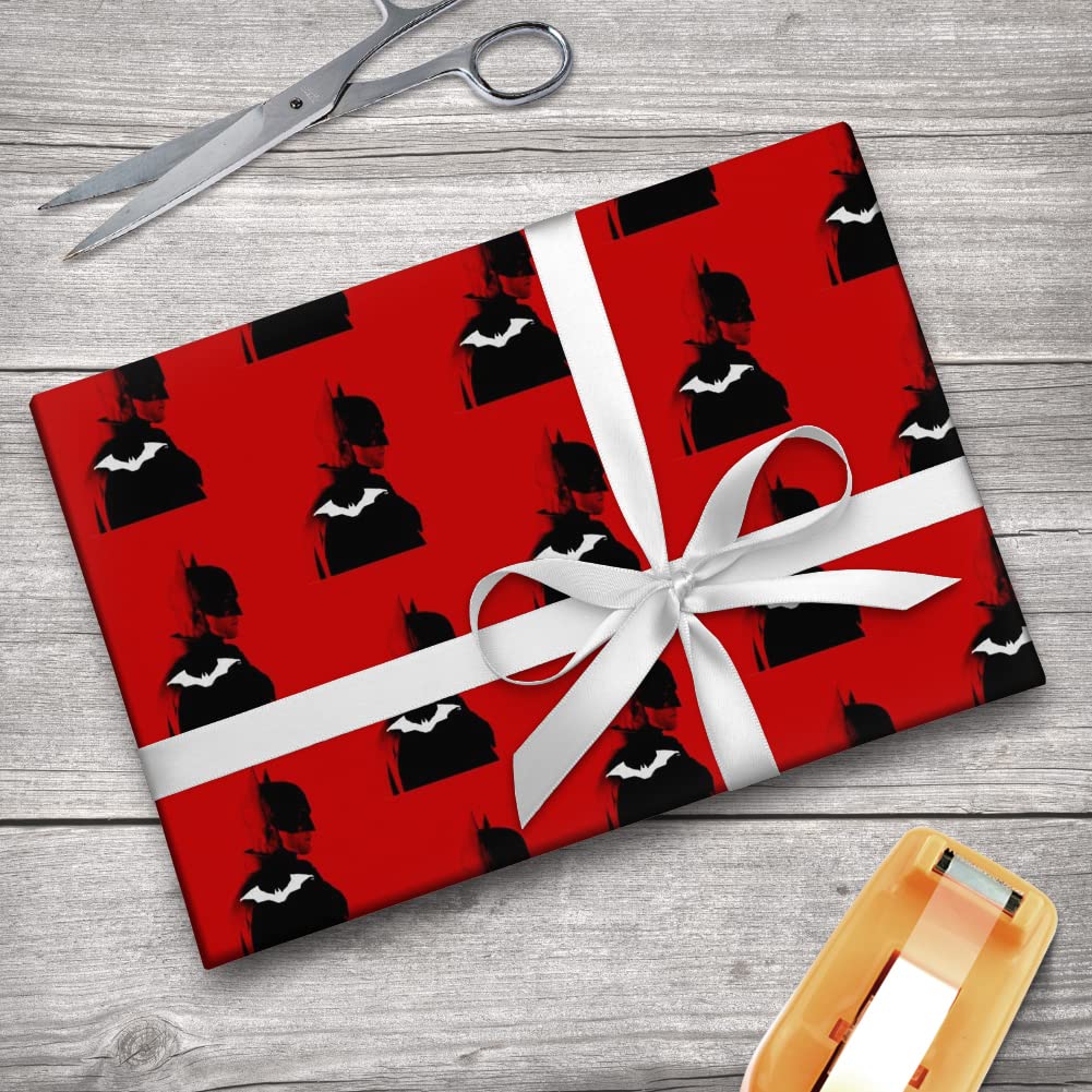 The Batman Batarang Gift Wrap Paper Roll - Premium Superhero Wrapping Paper for Birthday, Christmas & Party Gifts - DC Comics Inspired Design for Fans & Collectors