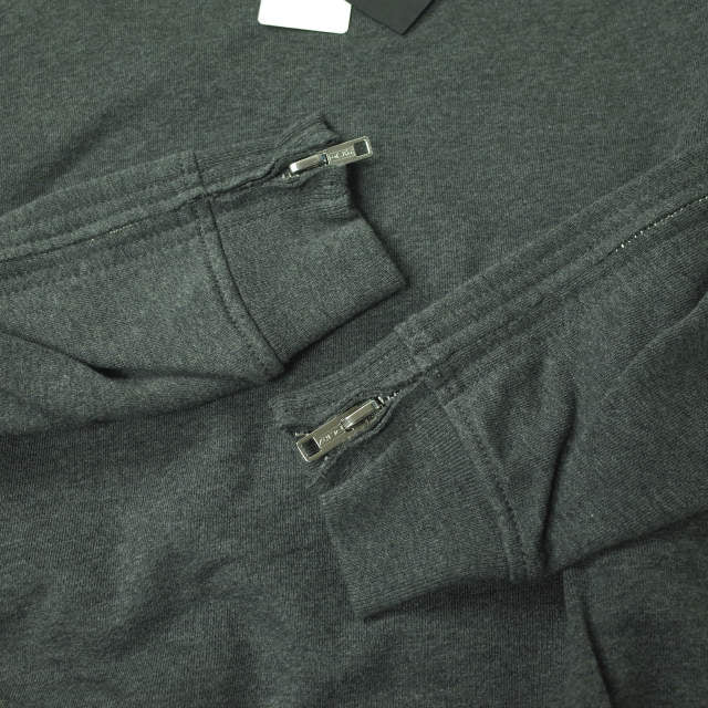 3.1 Phillip Lim Women's Zip-Up Crewneck Sweatshirt | Casual Pullover Hoodie | XS Size | Perfect for Streetwear & Lounge Wear