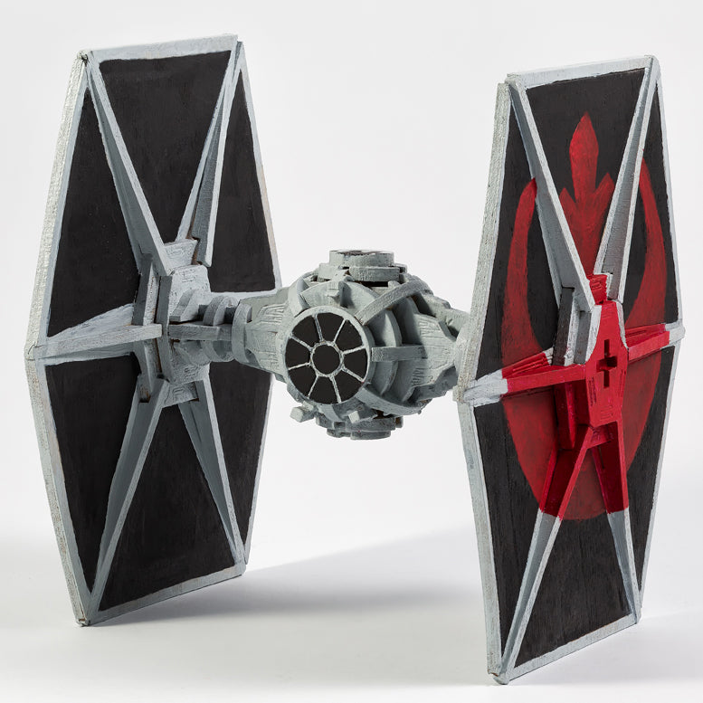 Star Wars TIE Fighter 3D Wood Model Kit - DIY Laser-Cut Puzzle for Adults & Kids - Perfect for Home Decoration, Gift Giving & Star Wars Fans Collection