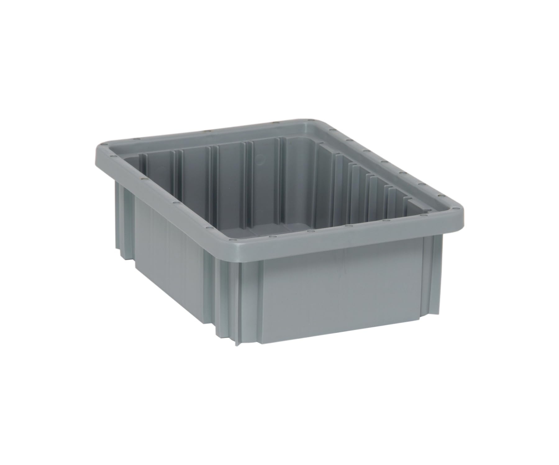 Quantum DG91035GY Stackable & Dividable Grid Storage Containers - Set of 20 Gray Bins (3.5