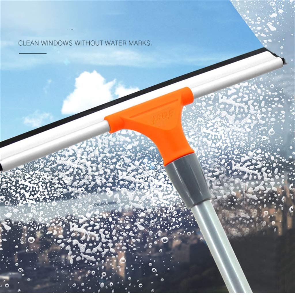 85-135CM Shower Squeegee & Window Cleaning Kit with Extension Pole - All-Purpose Glass Cleaner for High Windows, Bathroom, and Outdoor Use (5-Piece Set)