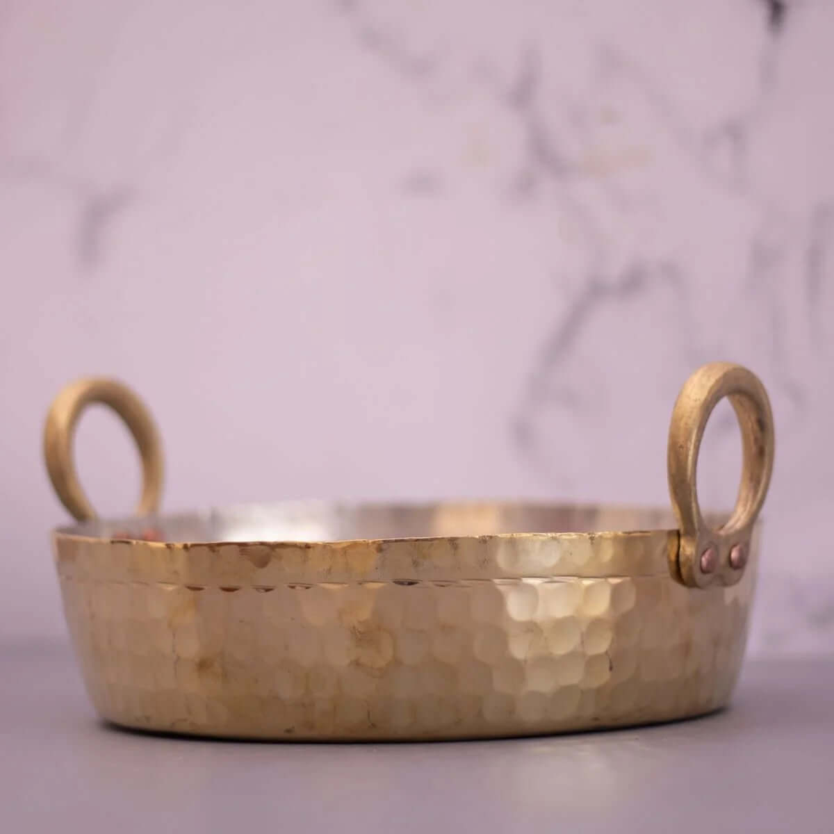 Premium Brass Jalebi Pan - Traditional Indian Sweet Cooking Pan for Jalebi, Funnel Cakes & More - Perfect for Home Baking & Festive Cooking