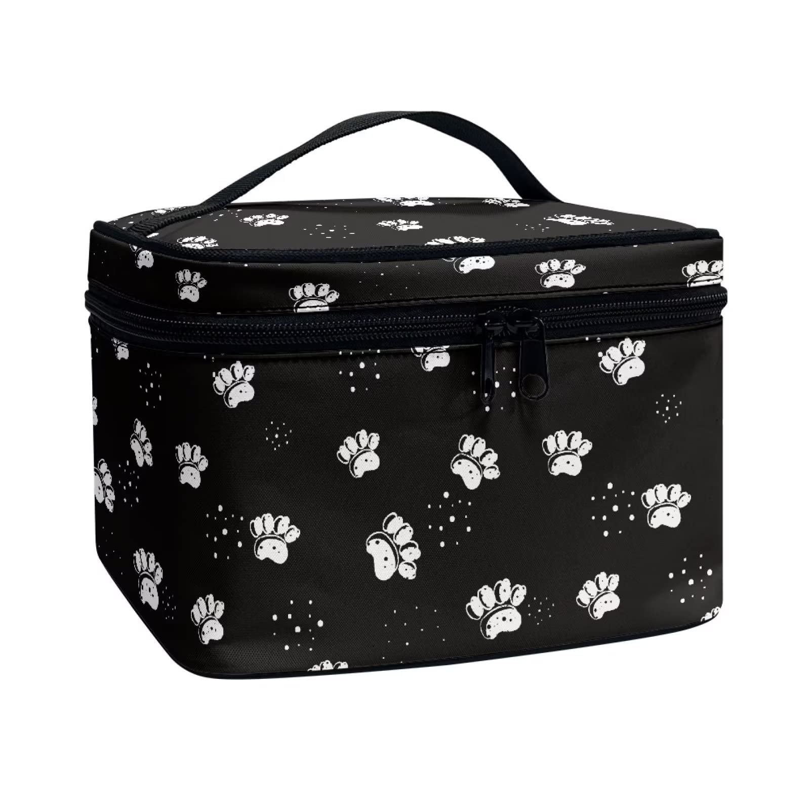 COEQINE Women's Floral Makeup Bag - Portable Cosmetic Organizer with Drawstring, Washable Toiletry Storage Pouch for Travel, Gym & Daily Use | Perfect for Makeup Brushes, Skincare & Beauty Essentials