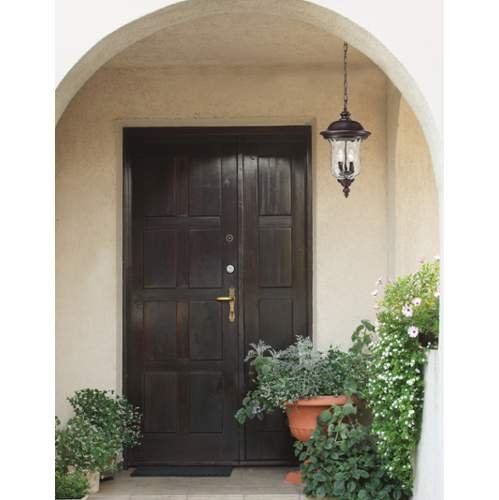 Z-Lite 533M-BK Armstrong Outdoor Wall Light - Black Aluminum Frame with Clear Water Glass Shade - Durable Weatherproof Exterior Lighting for Porch, Patio, Garden, and Entryway