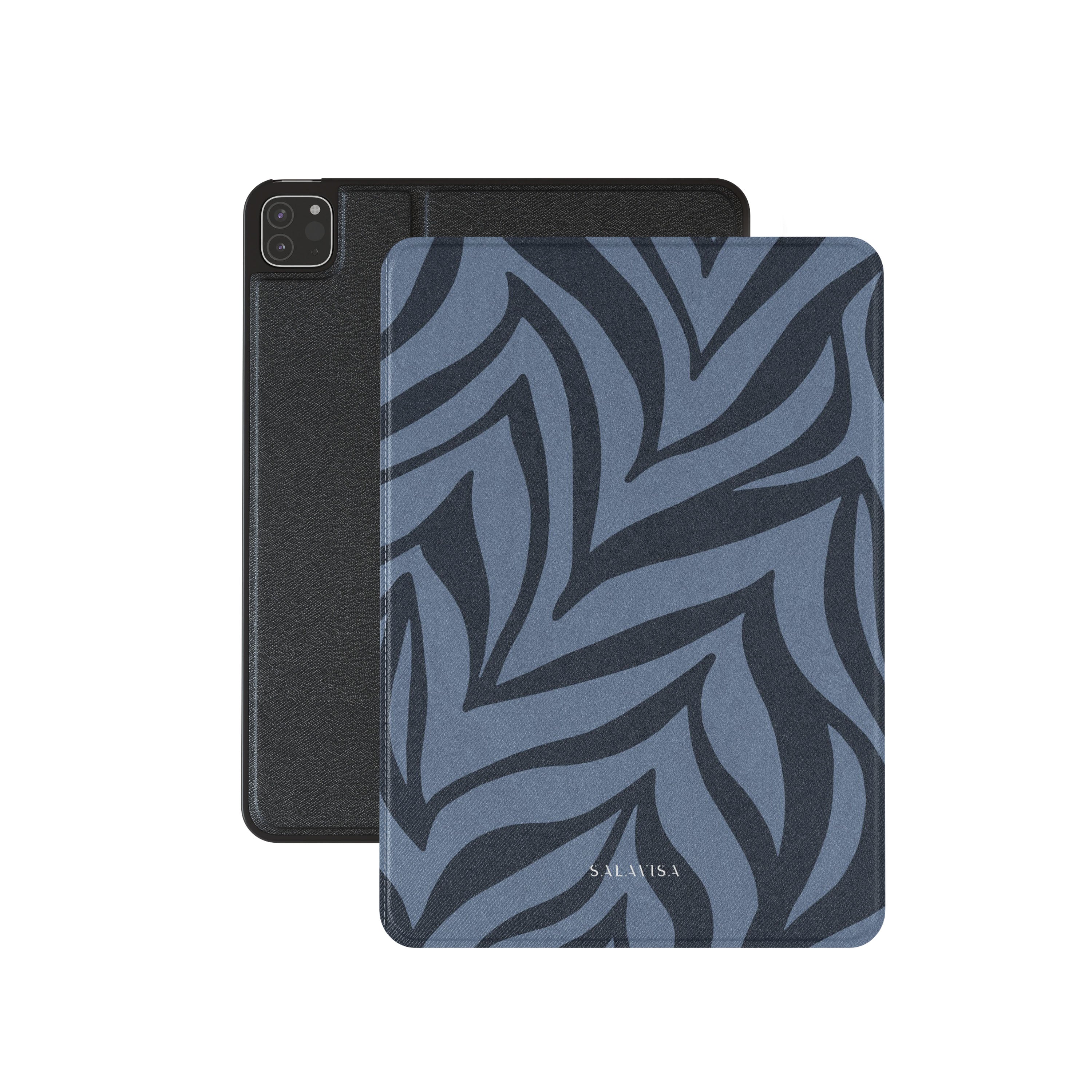 Durable Blue Zebra Pattern iPad Case - Shockproof & Lightweight Protective Cover for iPad Air/Pro (10.2/10.5/11/12.9 Inch) - Perfect for Work, School & Travel