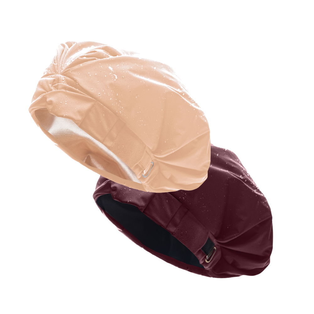 BOGO 50% Off - Hairbrella Satin Lined Shower Cap XL - Extra Large Waterproof Hair Protection for Bath & Shower - Perfect for Curly, Natural, or Long Hair Care