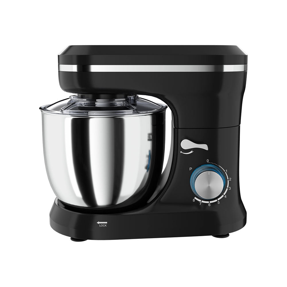 Devanti 3-in-1 Stand Mixer 400W - 8 Speed Settings, 5L Stainless Steel Bowl - Perfect for Baking Cakes, Cookies & Dough - Powerful Kitchen Mixer for Home Bakers & Cooking Enthusiasts