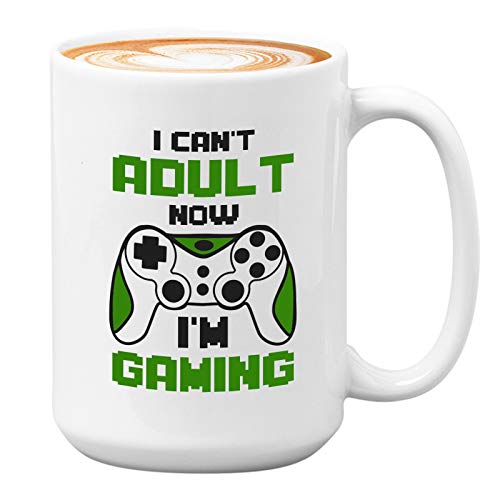 I Can't Adult Now I'm Gaming White