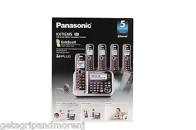 Panasonic KX-TG7875S / KX-TG385SK 5-Handset DECT 6.0 Cordless Phone System with 1.9GHz Technology - Perfect for Home & Office Communication
