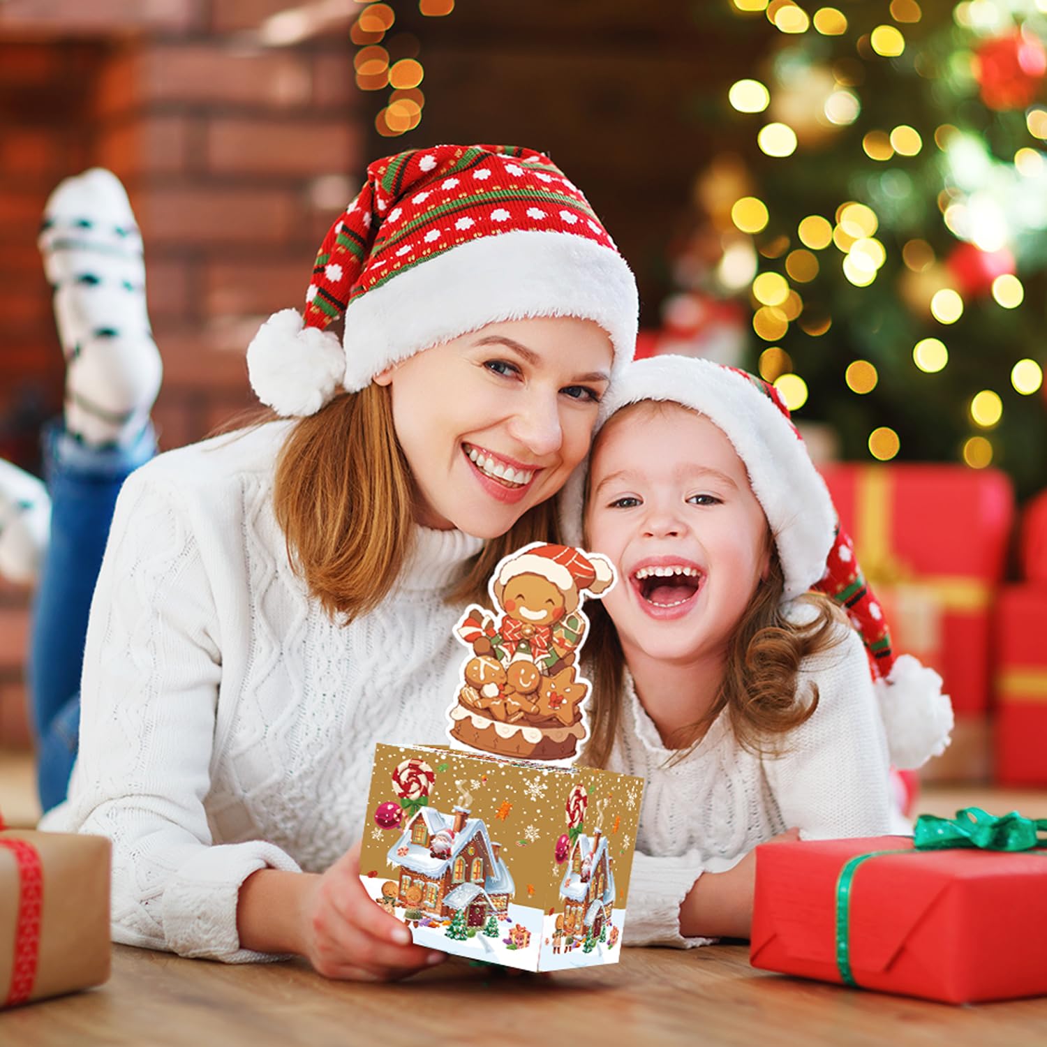 Gingerbread Man Christmas Money Box - Cash Gift Surprise Box for Women, Men, Boys & Girls | Holiday Savings Gift Idea for Christmas, Birthdays & Special Occasions