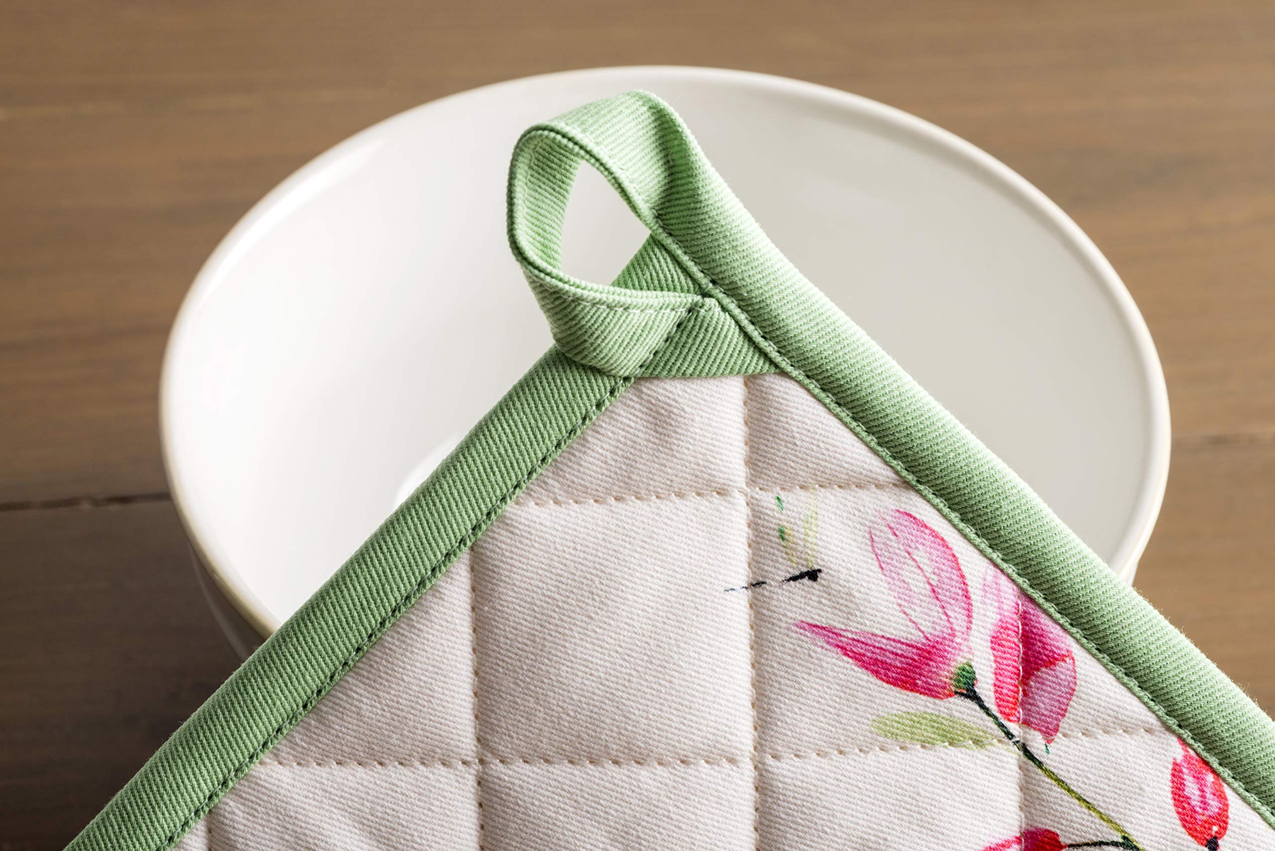 Premium 100% Cotton Pot Holders Set of 2 - 8