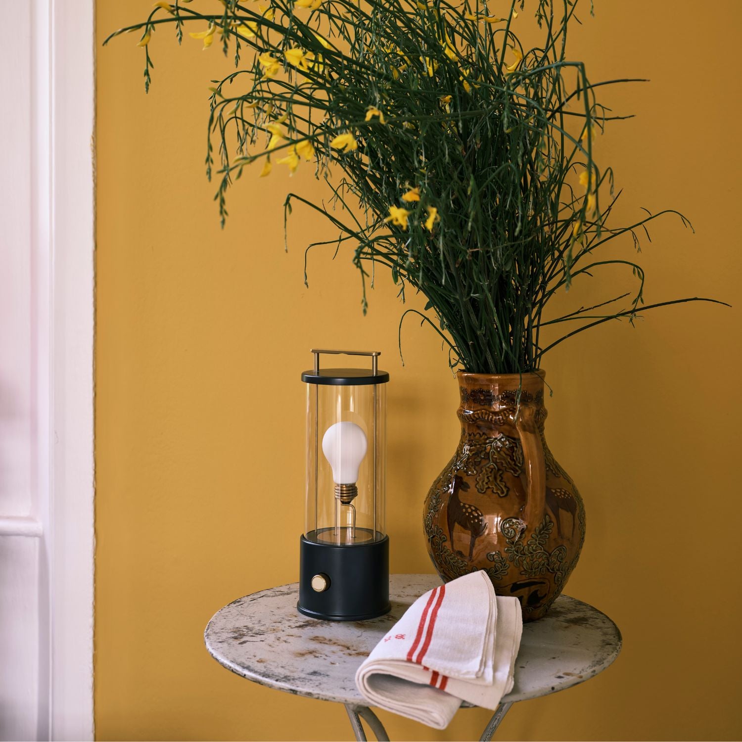 The Muse Portable Lamp in Hackles Black - Rechargeable LED Desk Light for Home, Office & Travel - Perfect for Reading, Studying & Nightstand Use