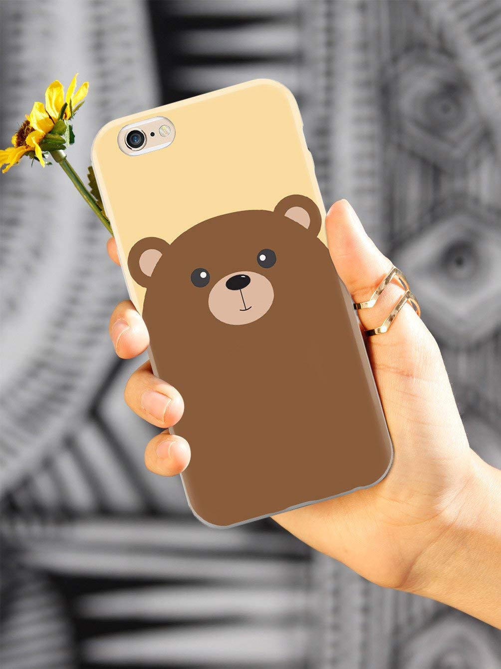 Premium 3D Textured Cartoon Bear Protective Case for iPhone 11 Pro Max - Shockproof & Anti-Scratch Phone Cover - Perfect for Daily Use, Travel & Outdoor Activities