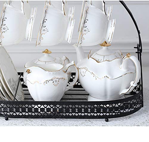 Premium Wrought Iron Coffee Cup Holder Stand - Mug Rack & Dish Organizer with Drainer - Countertop, Cabinet & Table Storage Drying Rack for Kitchen, Restaurant & Office Use (Black) - Perfect for Organizing Mugs, Cups & Dishes While Drying