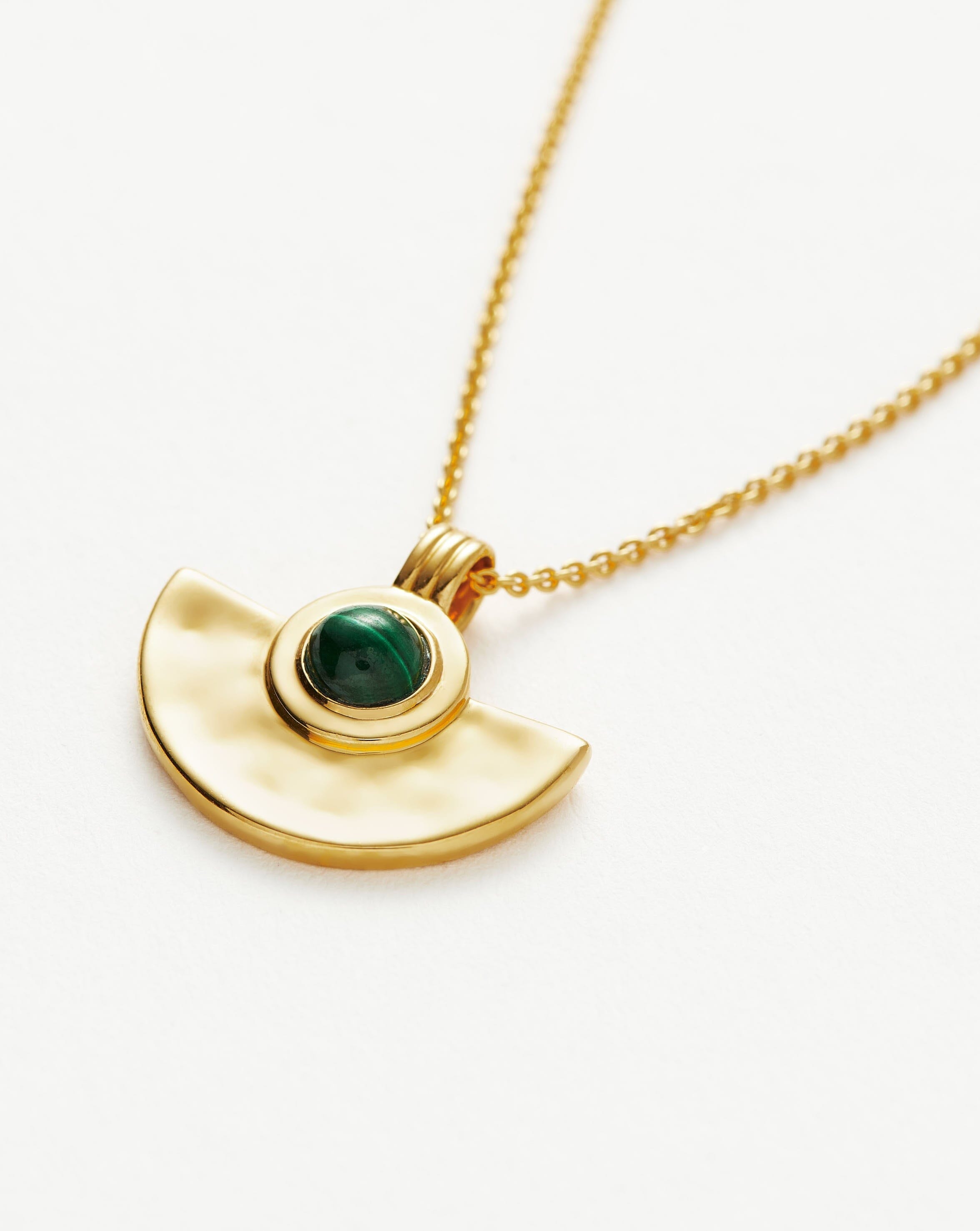 Zenyu Gemstone Fan Pendant Necklace - Elegant Crystal Healing Jewelry for Women | Perfect for Meditation, Yoga & Spiritual Gifts