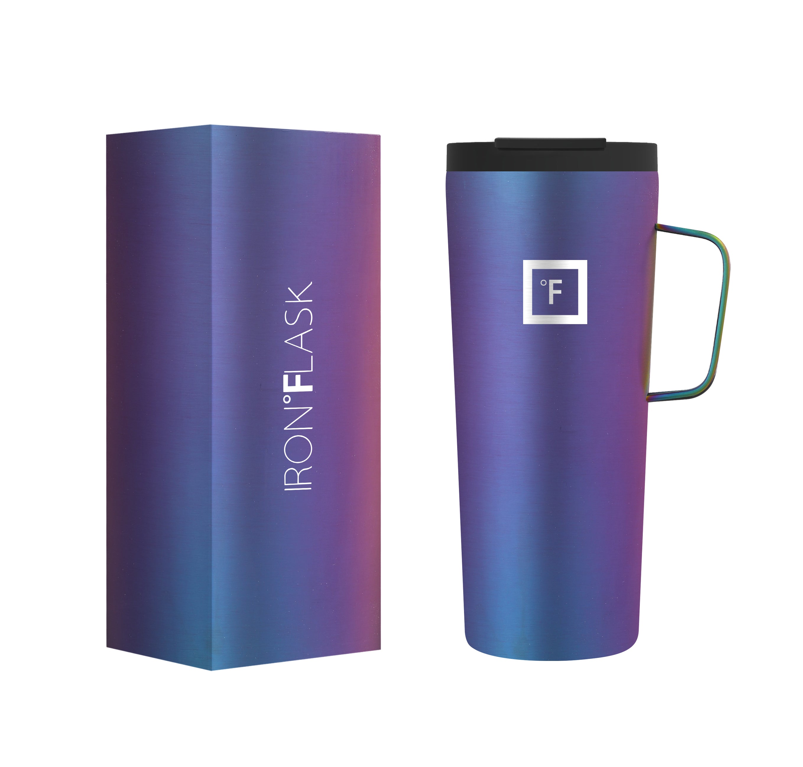 24 Oz Insulated Grip Coffee Mug 2.0 - Leak-Proof Travel Tumbler with Handle for Hot & Cold Drinks - Perfect for Office, Commute, Camping & Outdoor Activities