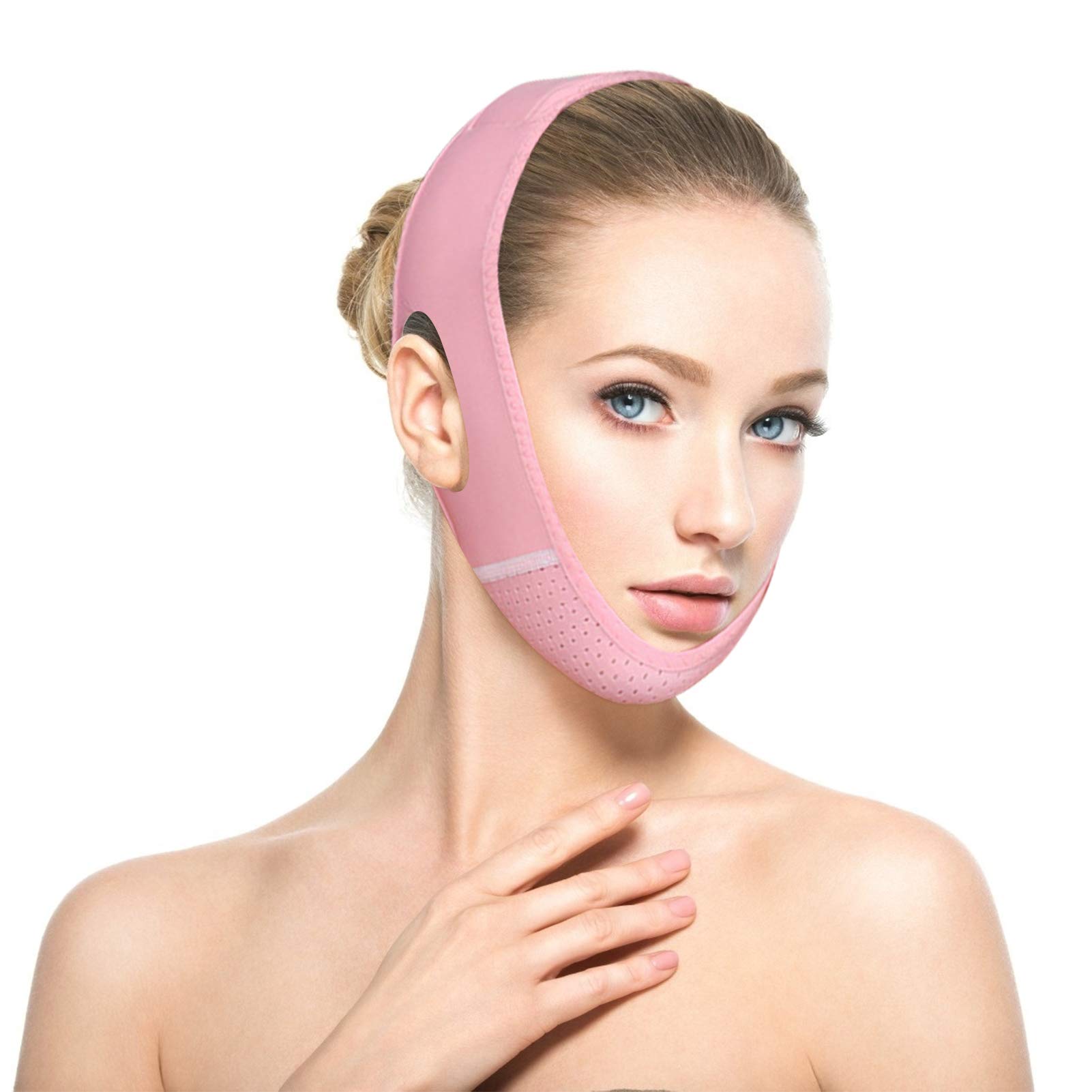 Facial Slimming Strap for Women - Double Chin Reducer & V-Line Lifting Belt | Pain-Free Face Tightening, Anti-Aging & Skin Firming | Reusable for Sagging Skin Care | Perfect for Daily Use, Beauty Routine & Anti-Wrinkle Treatment