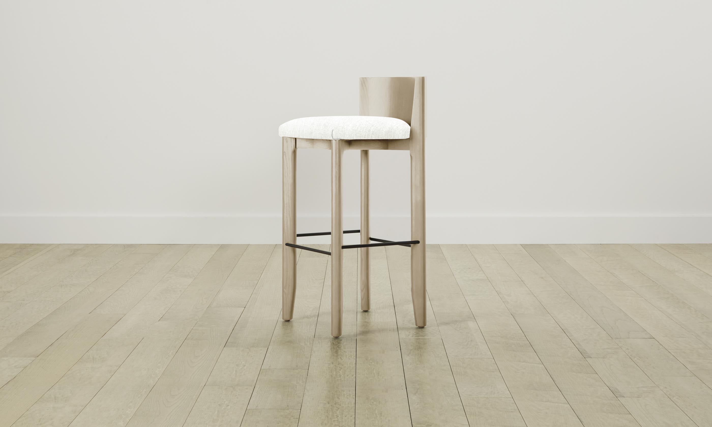 Premium Delancey Bar & Counter Stool with Performance Tweed Upholstery - Modern Kitchen Island & Home Bar Seating for Comfortable Dining & Entertaining