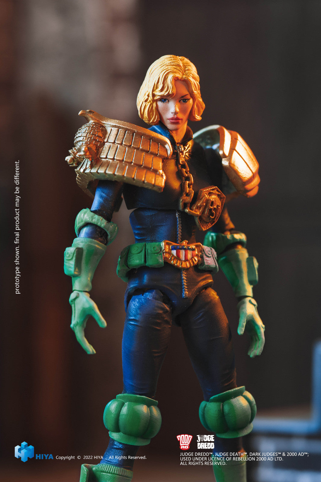 1/18 Scale HIYA 4-Inch Action Figure - Exquisite Mini Series Judge Dredd & Judge Anderson Collectible Toys for Display & Role Play | Perfect for Comic Fans & Collectors