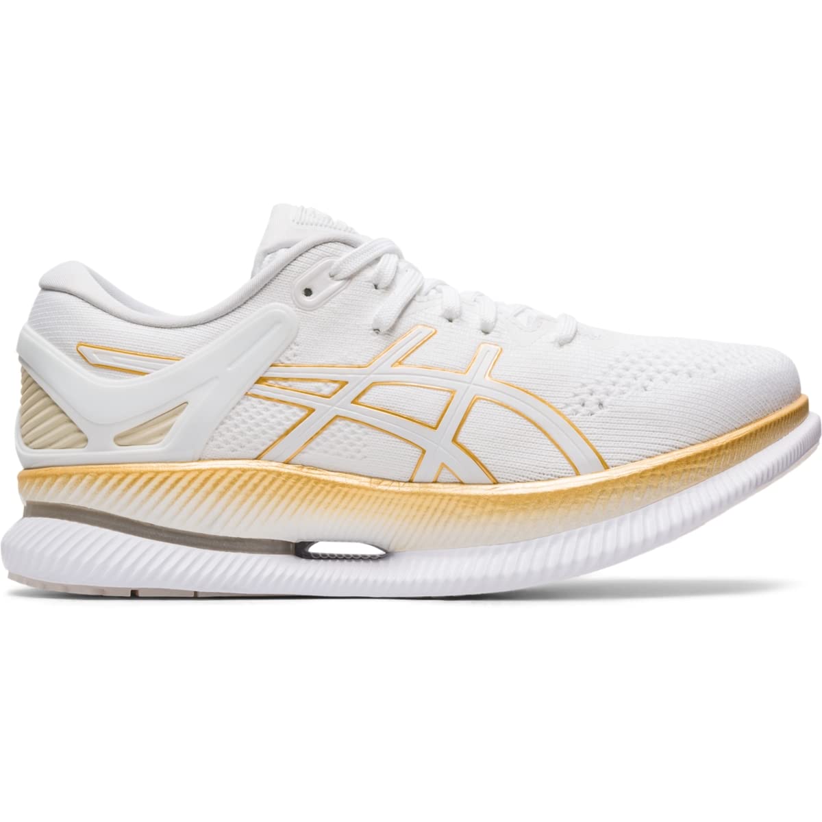 ASICS Women's MetaRide Running Shoes - Size 10 White/Pure Gold - Lightweight Cushioned Road Running Shoes for Women | Perfect for Marathon Training & Long Distance Running