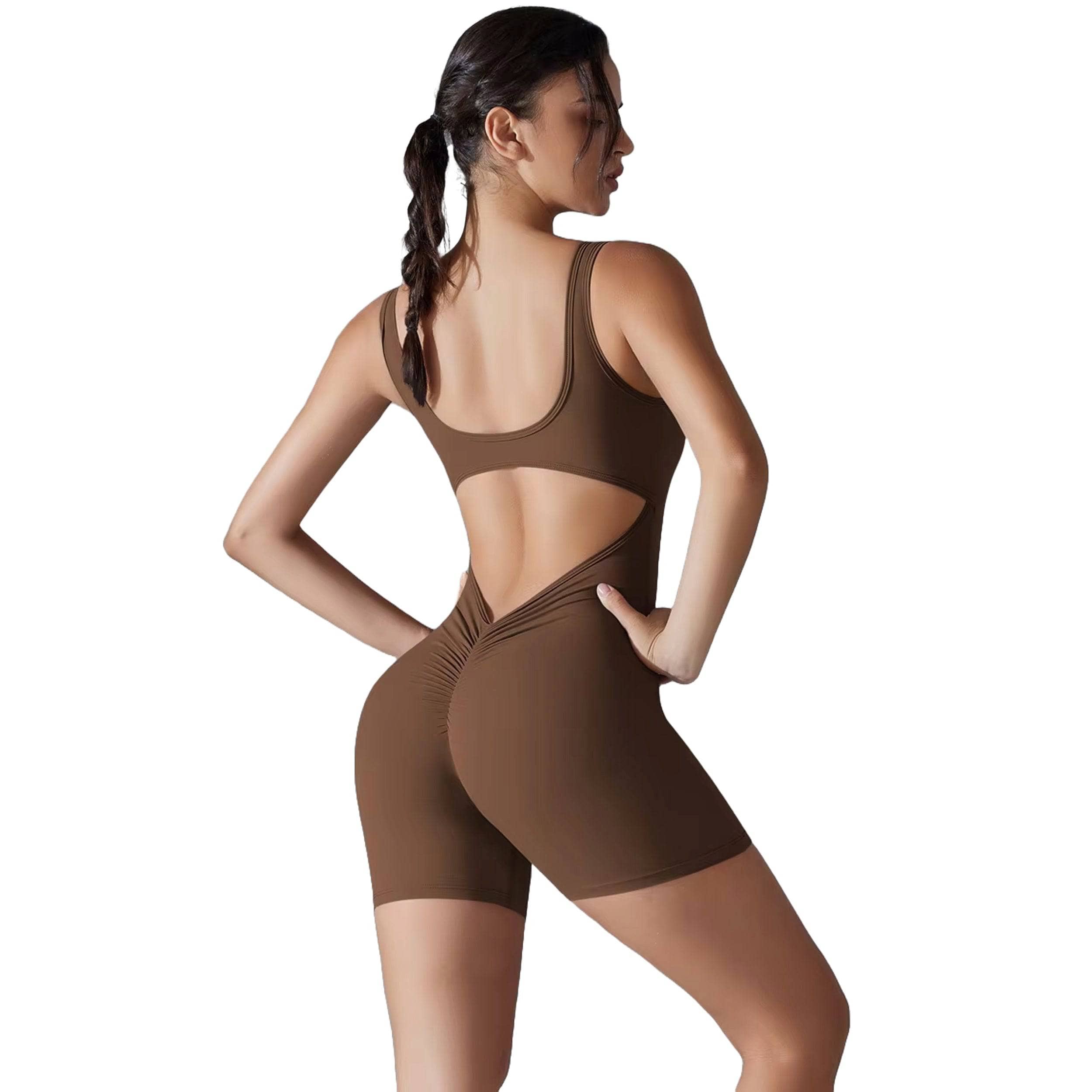 V Back Scrunch Women's Rompers Jumpsuit - Sexy Summer Outfits for Beach, Party & Vacation | Trendy One Piece Bodysuit for Women