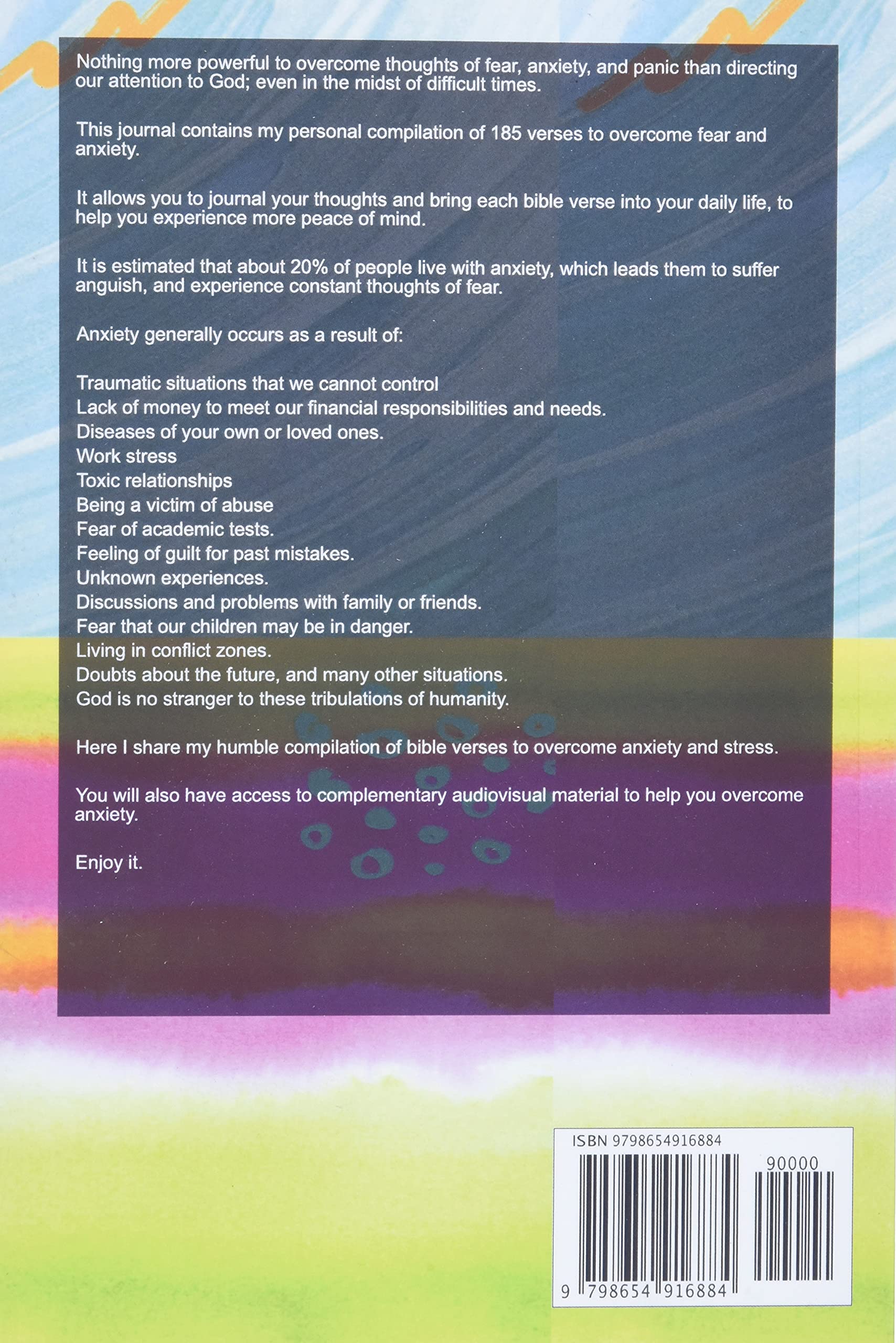 Bible Journal: 180 Daily Verses for Anxiety & Stress Relief - Prayer Journal for Tough Times