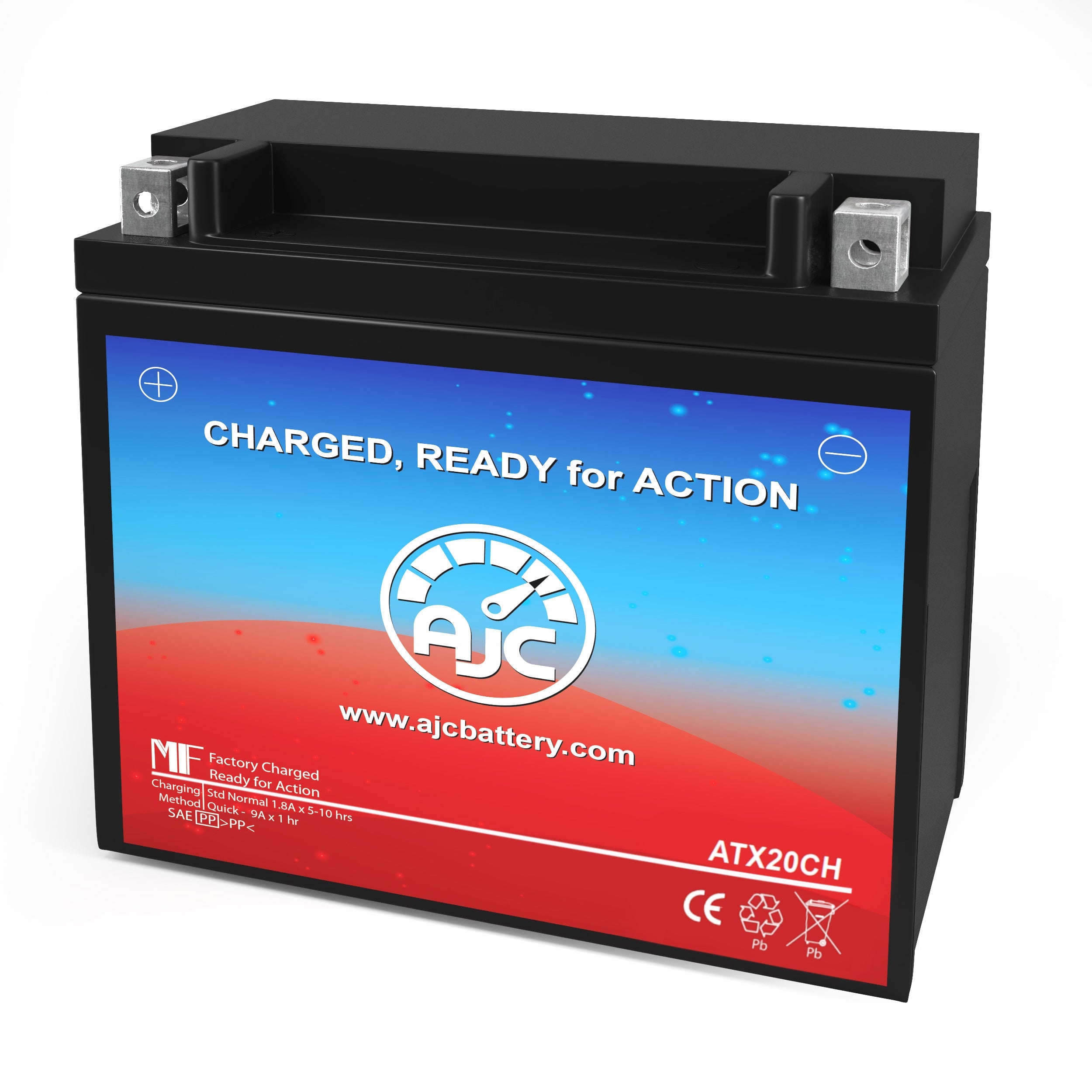 AJC 16 BS Powersports Battery Replacement - High Performance ATV/UTV/Motorcycle Battery - Perfect for Off-Road Adventures & Powersports Vehicles