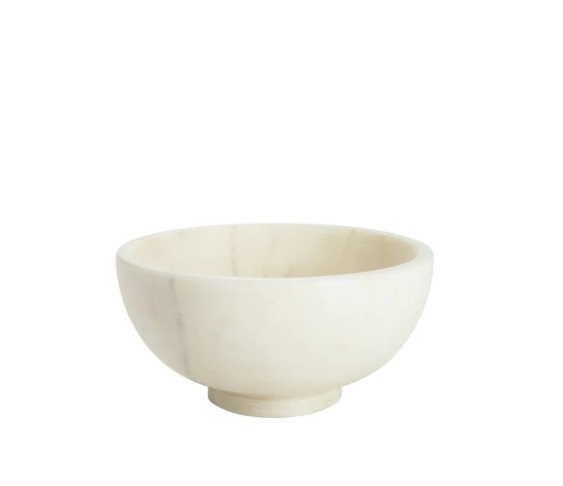 Belle de Provence Marble Bowl - Elegant Decorative Serving Bowl for Home, Kitchen & Dining | Perfect for Salads, Fruits, Nuts & Centerpieces