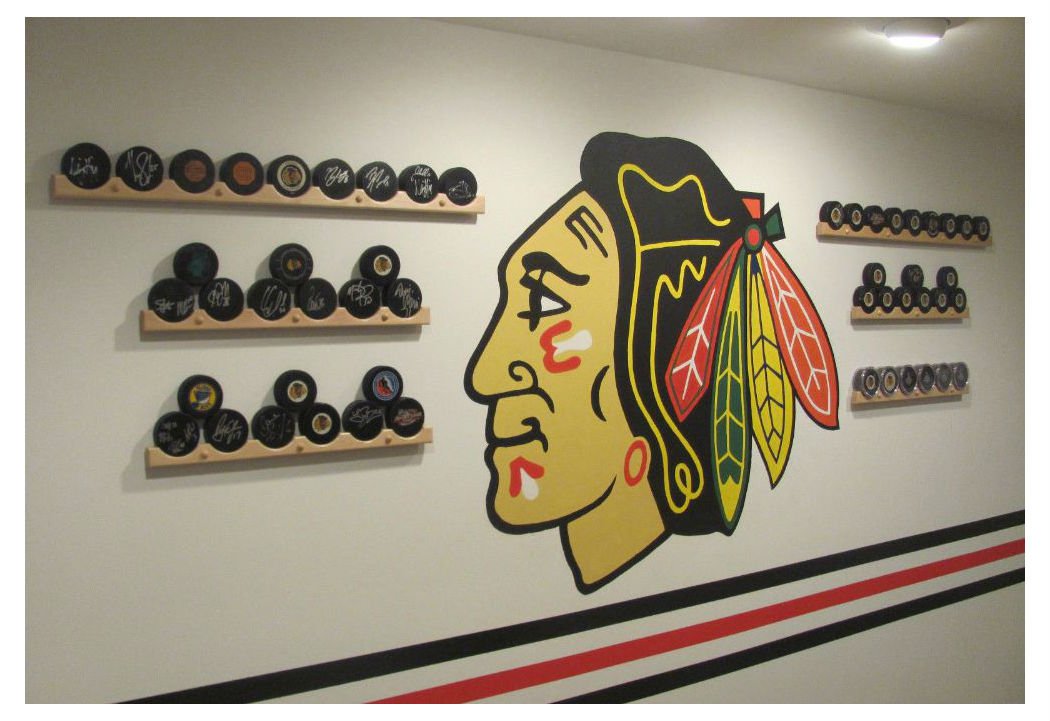 6-Piece Hockey Puck Display Case Holder & Rack - Wall Mounted for Collectible NHL Pucks - Perfect for Sports Memorabilia, Man Cave, and Hockey Fan Gifts
