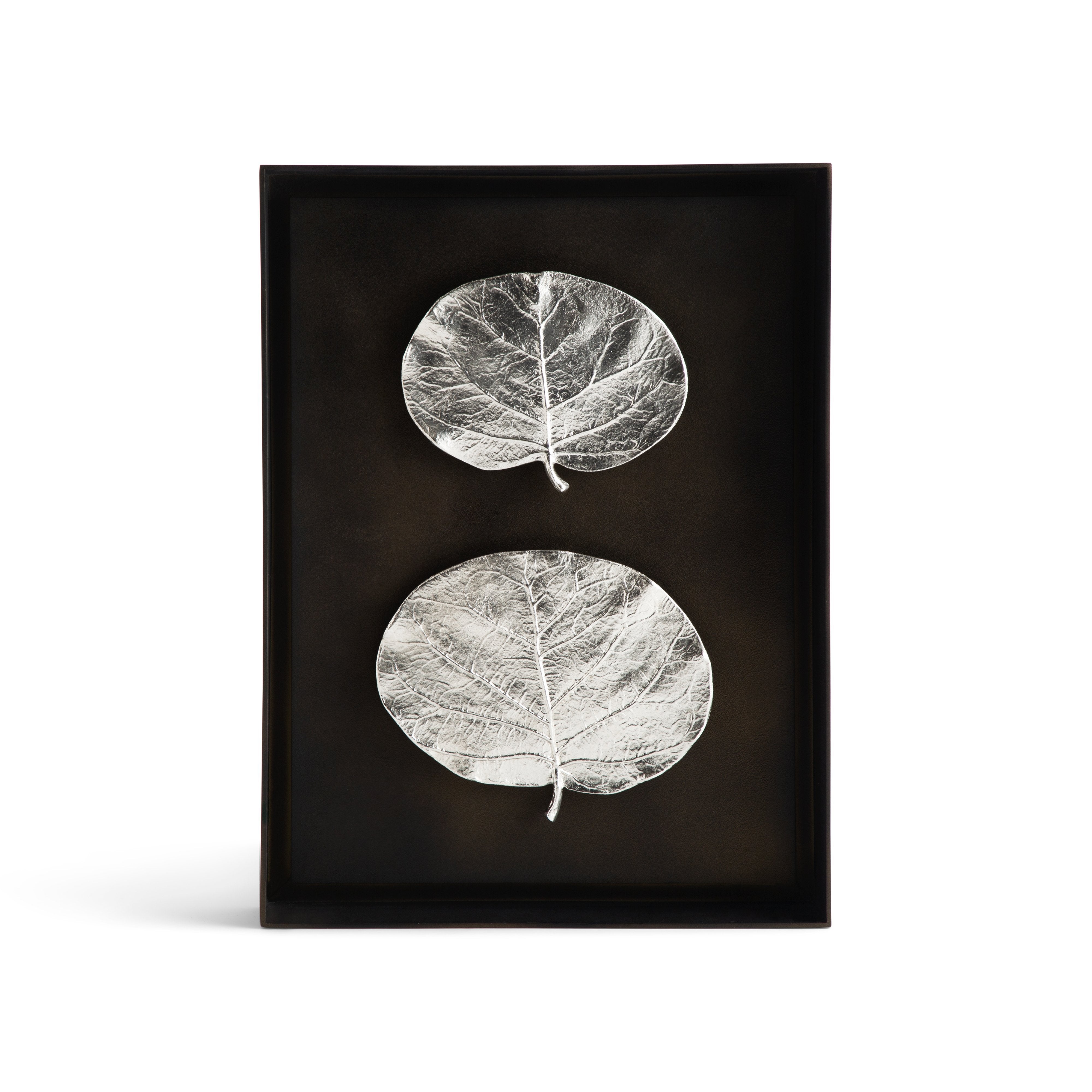 Botanical Leaf Shadow Box Wall Art - Handmade Pressed Flower Frame for Home Decor, Wedding, Nursery & Office - Unique Nature-Inspired Gift Idea