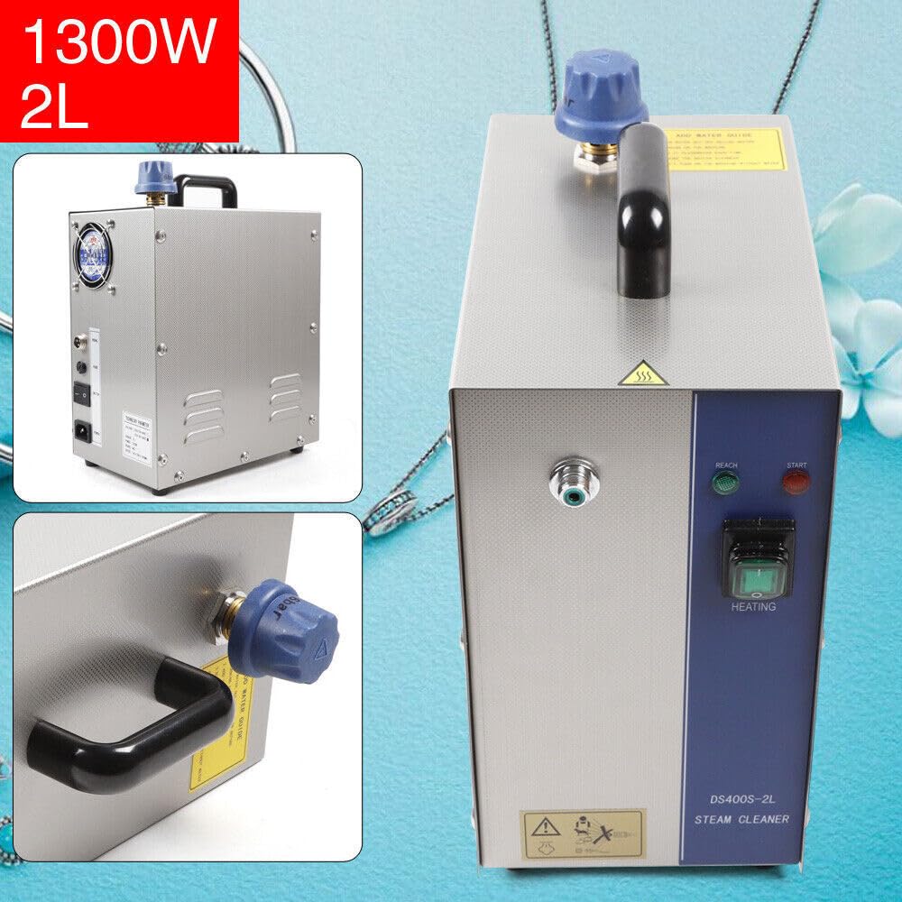 110V 2L Jewelry Steam Cleaner Machine - Professional 1300W Stainless Steel Jewelry Cleaner for Gold, Silver & Gems | Fast US Stock | Perfect for Jewelry Stores, Home Cleaning & Antique Restoration