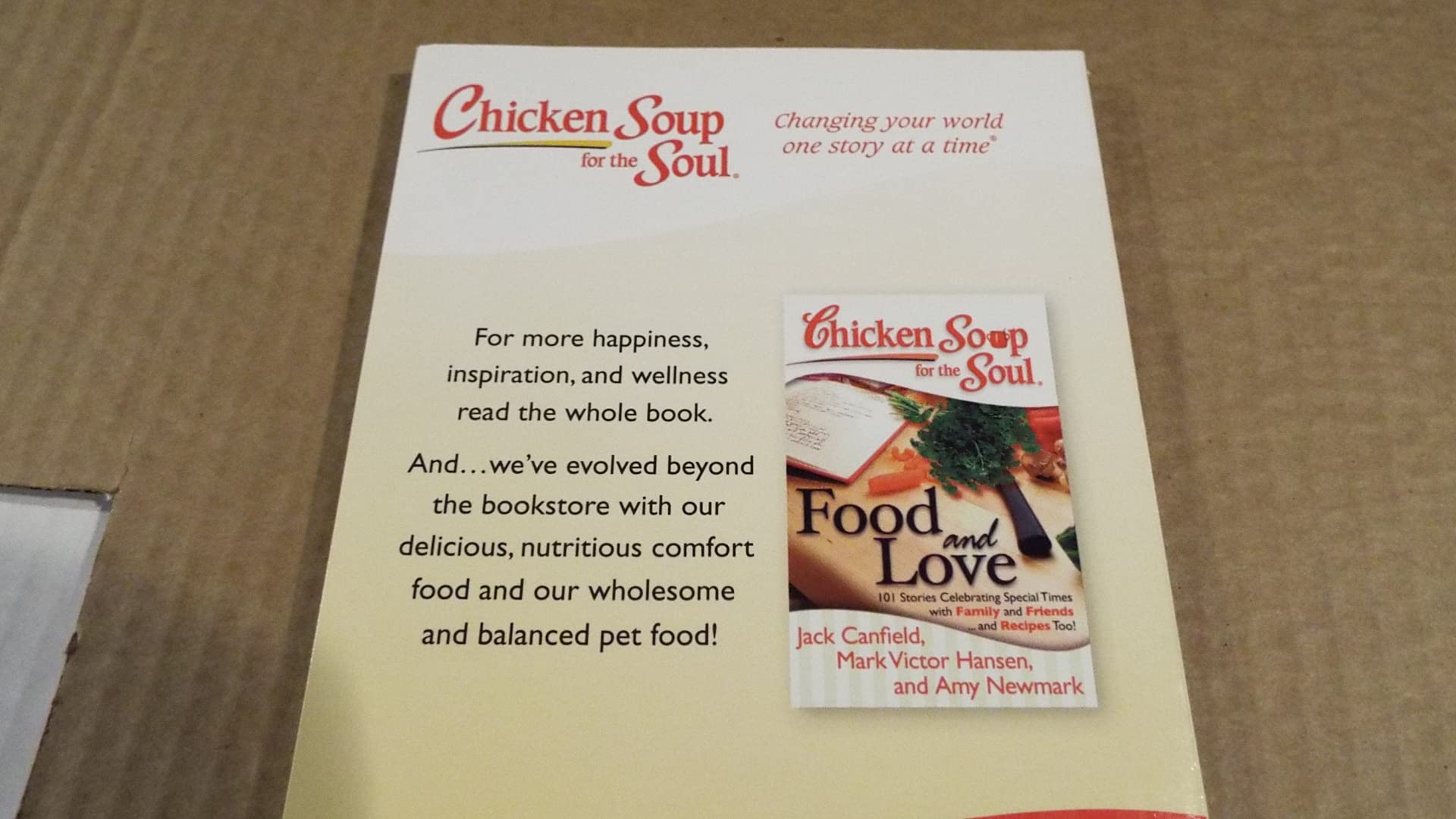 Chicken Soup for the Soul: Inspirational Stories of Food & Love - Perfect for Gifts, Book Clubs & Comfort Reading