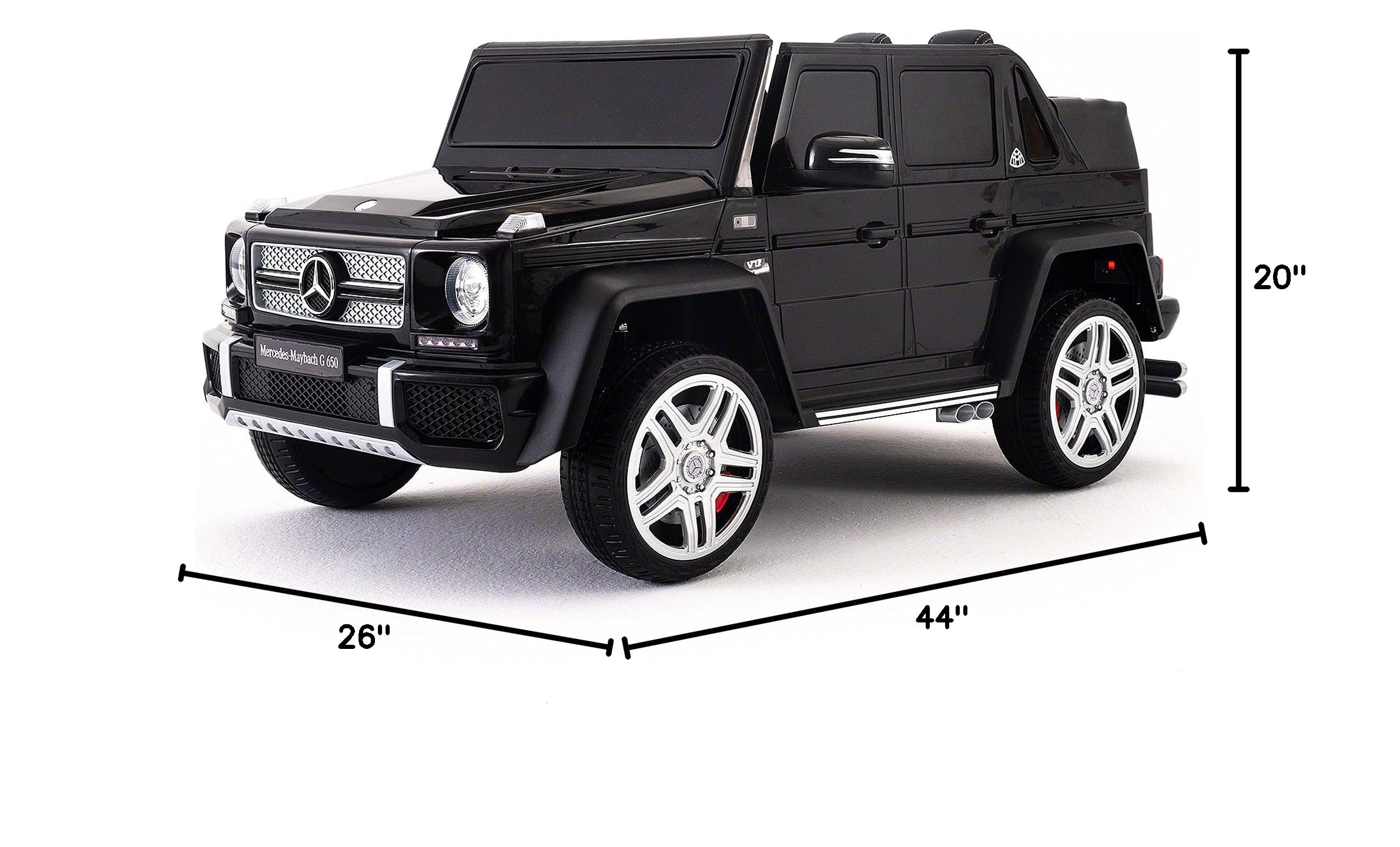 Modern Kids Mercedes Maybach G650 12V Electric Ride-On Car with Parental Remote Control, EVA Foam Wheels, Leather Seat, MP3/USB Player & LED Lights - Perfect for Outdoor Play & Birthday Gifts