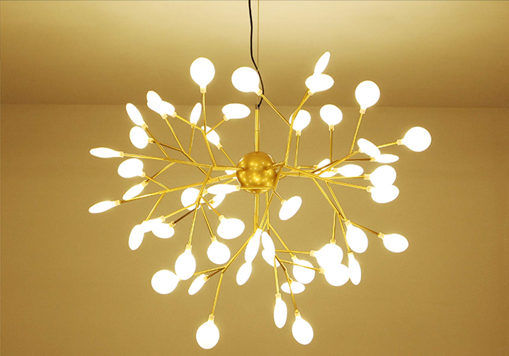 45-LED Firefly Chandelier - Modern Branch Ceiling Light with G4 Bulbs for Living Room, Dining Room, Bar, Shop & Library | Energy-Efficient Island Hanging Lamp for Home & Commercial Spaces
