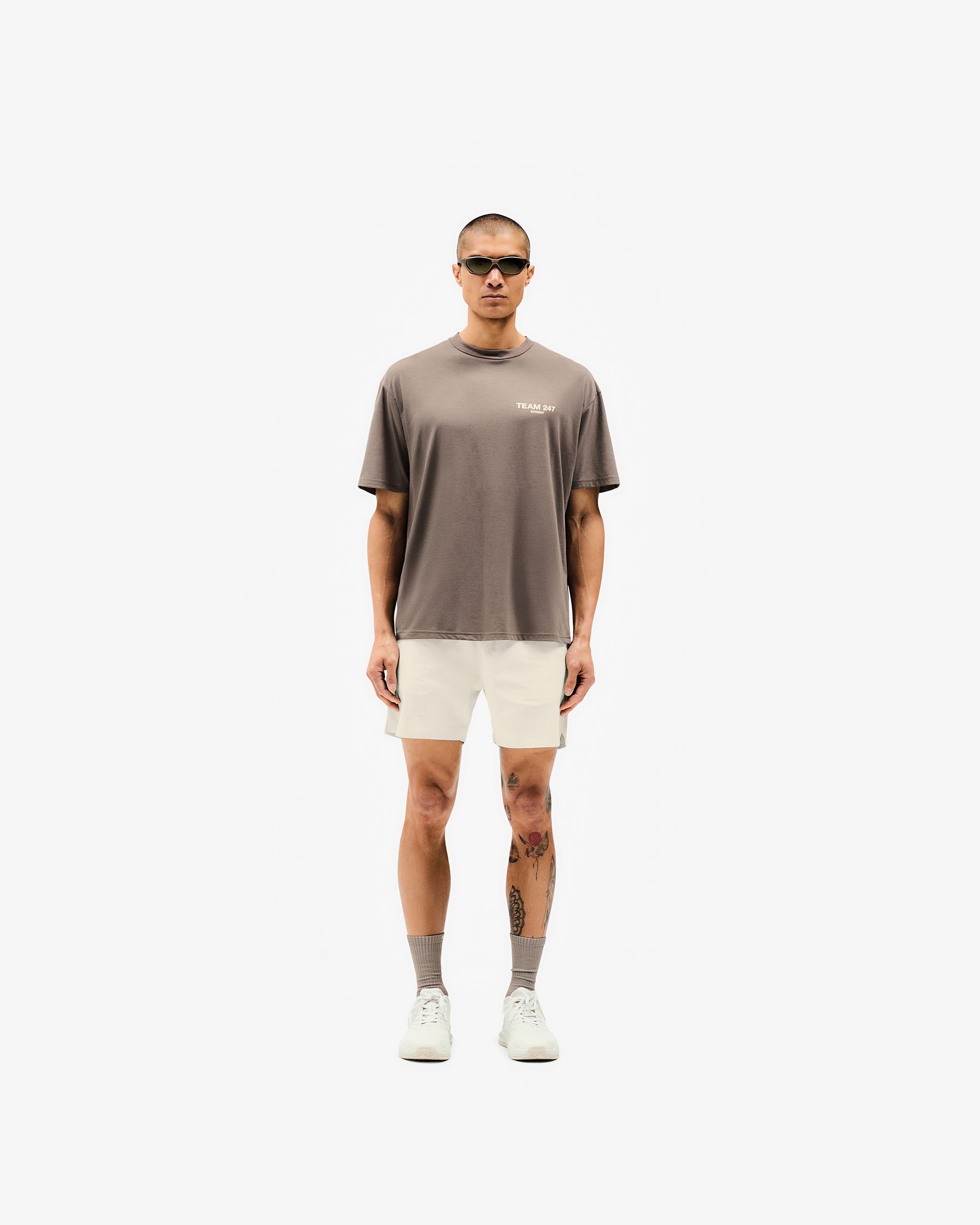Team 247 Oversized T-Shirt for Men & Women - Soft Cotton Earth Tone Casual Tee | Perfect for Streetwear, Lounge Wear & Everyday Comfort
