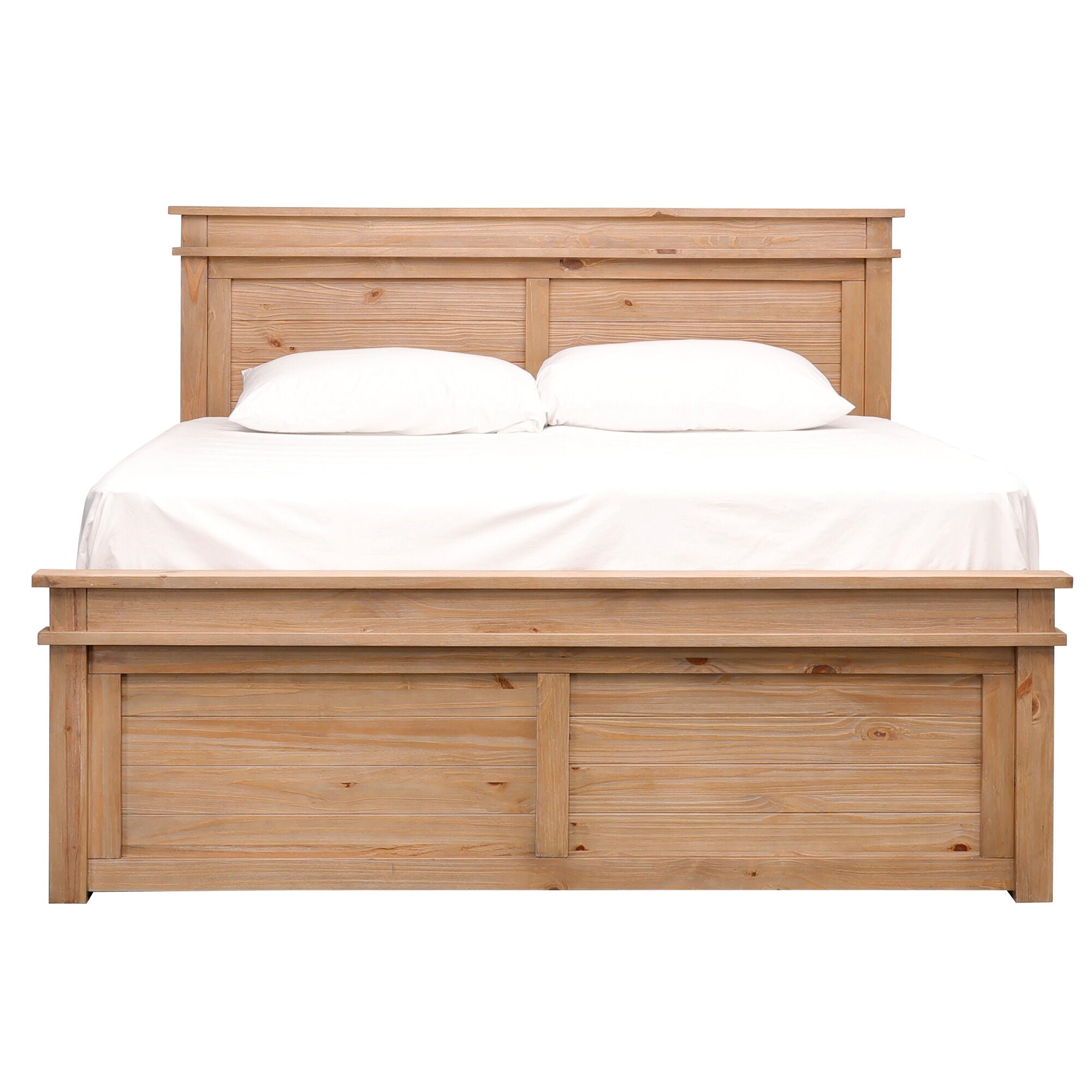 Glacier Point Captain Bed with Storage Drawers - King Size Wooden Bed Frame for Master Bedroom - Perfect for Small Spaces & Guest Rooms