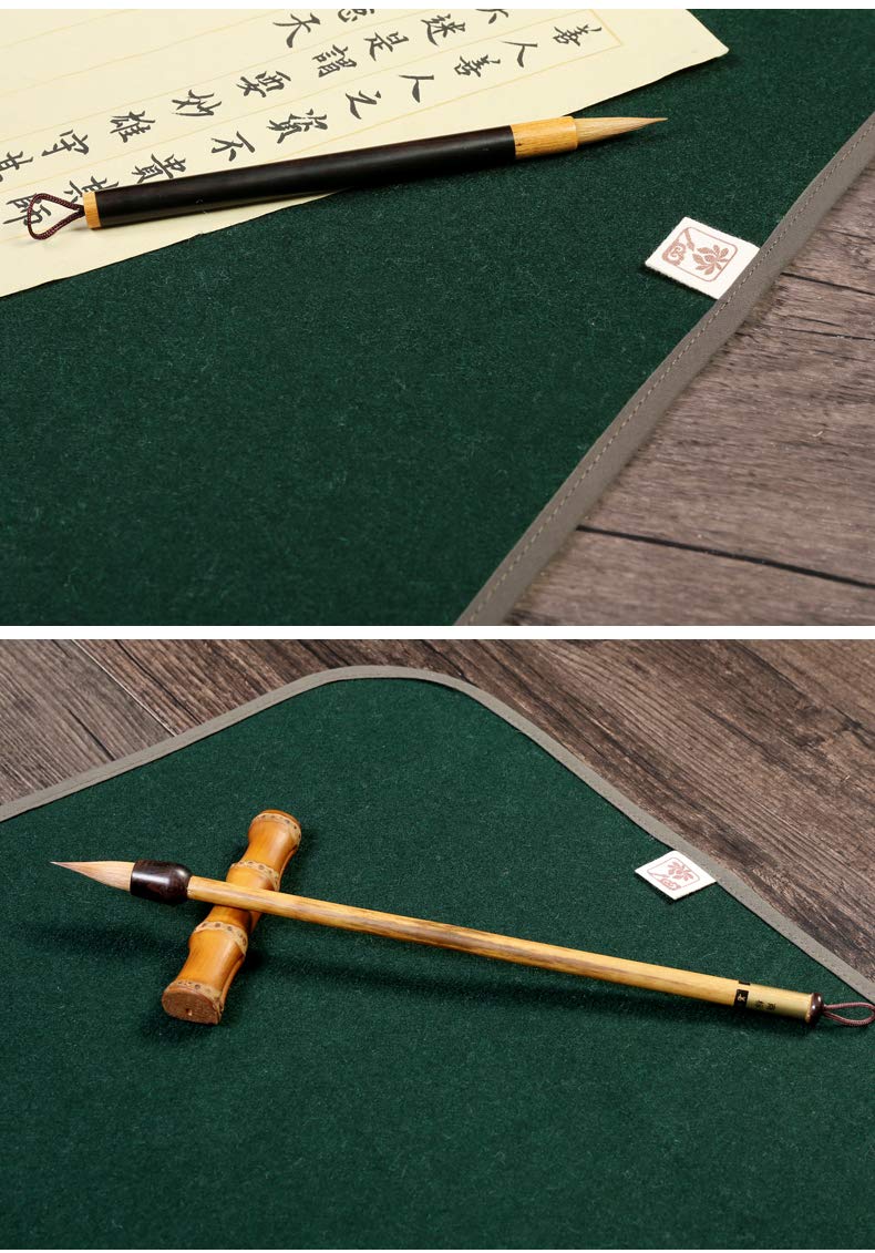 Premium Chinese Calligraphy Mat - Washable Sumi Drawing & Painting Felt Desk Pad - Thin Wool Felt for Artists (31.4