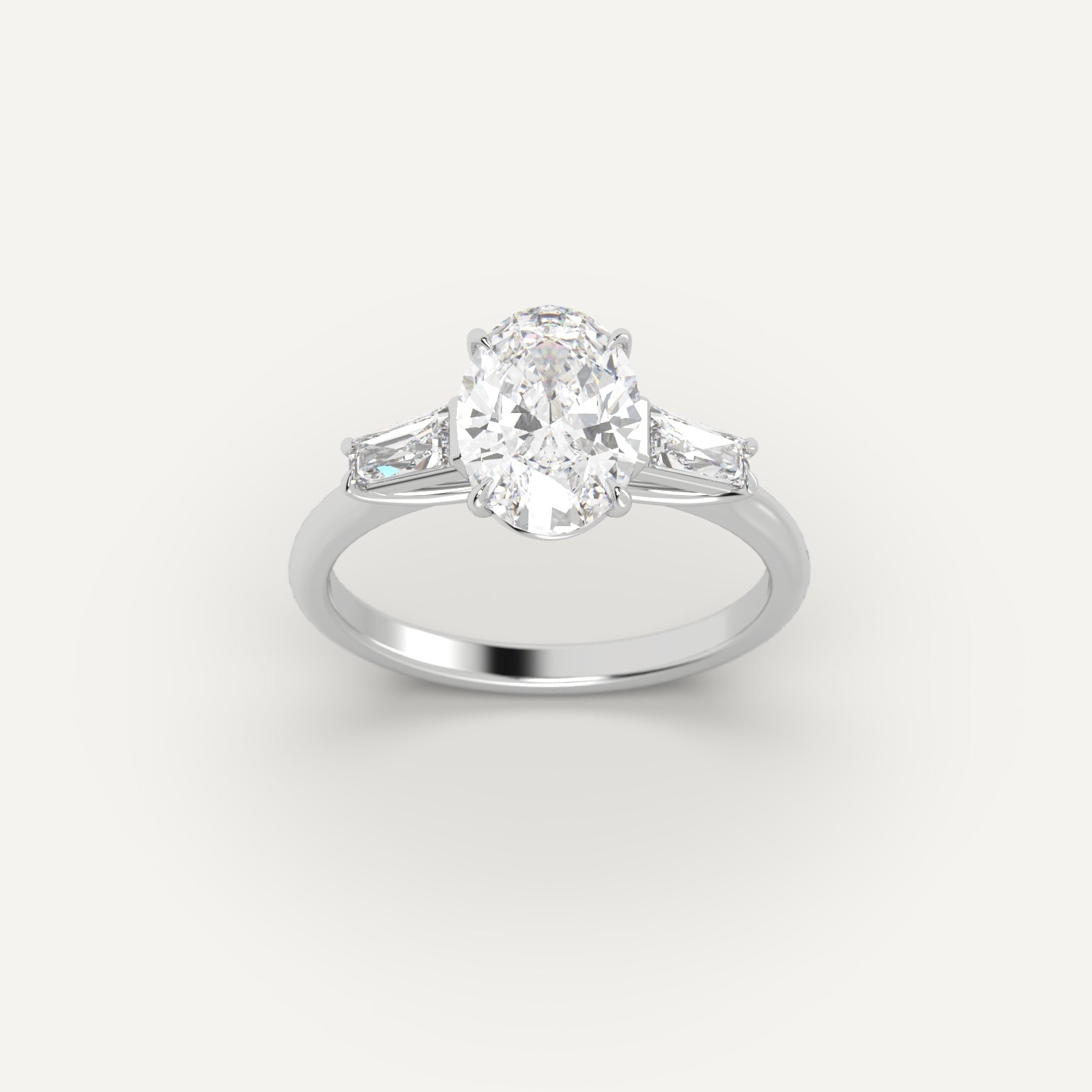 2 Carat Oval Cut Diamond Engagement Ring for Women - Elegant Solitaire Wedding Band, Perfect for Proposals, Anniversaries & Special Occasions