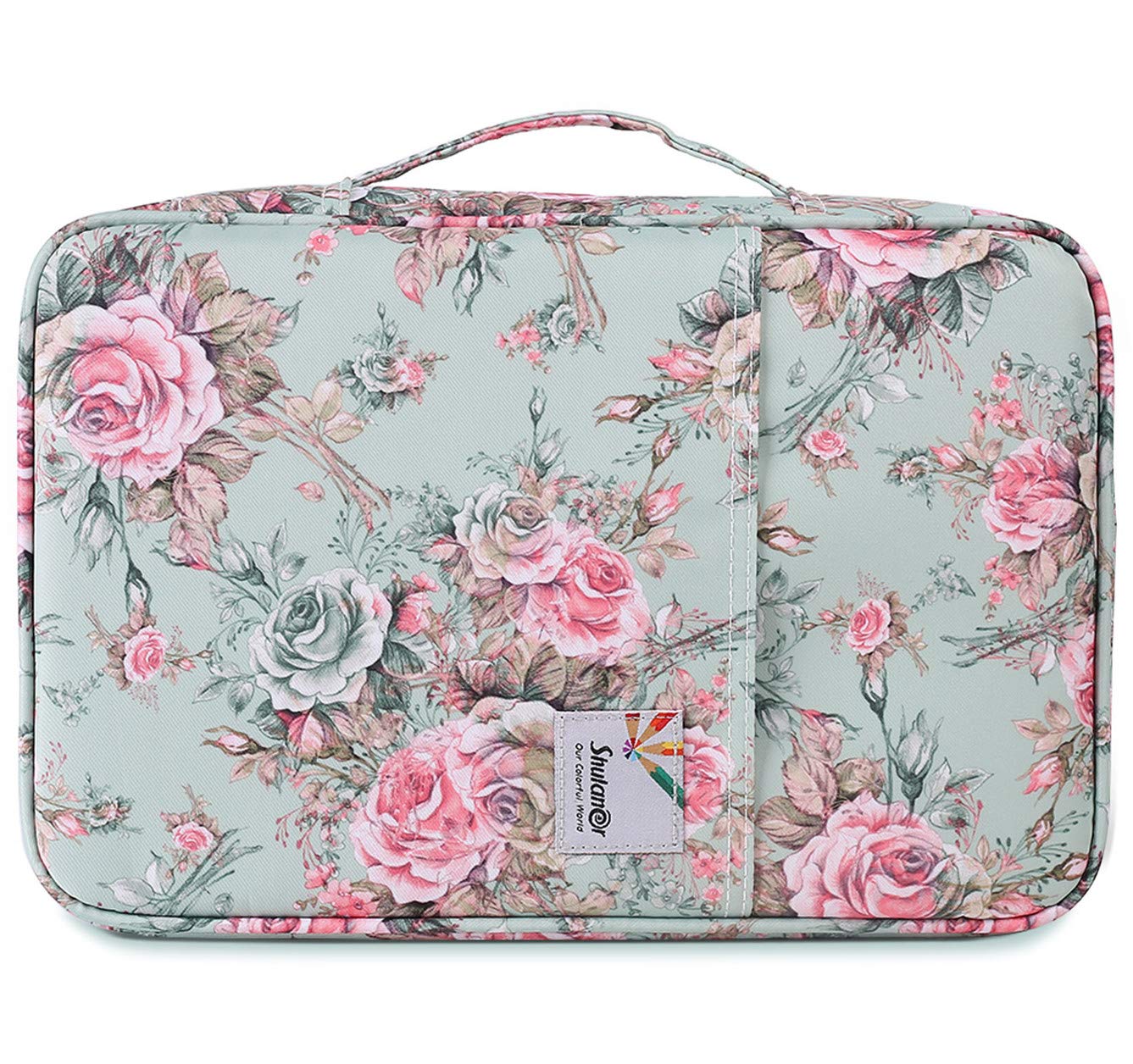 Shulaner Large Capacity Nylon Pencil Case - Holds 300 Colored Pencils or 200 Gel Pens, Zipper Closure Artist & Student Organizer - Perfect for School, Office, Art Classes & Travel Storage