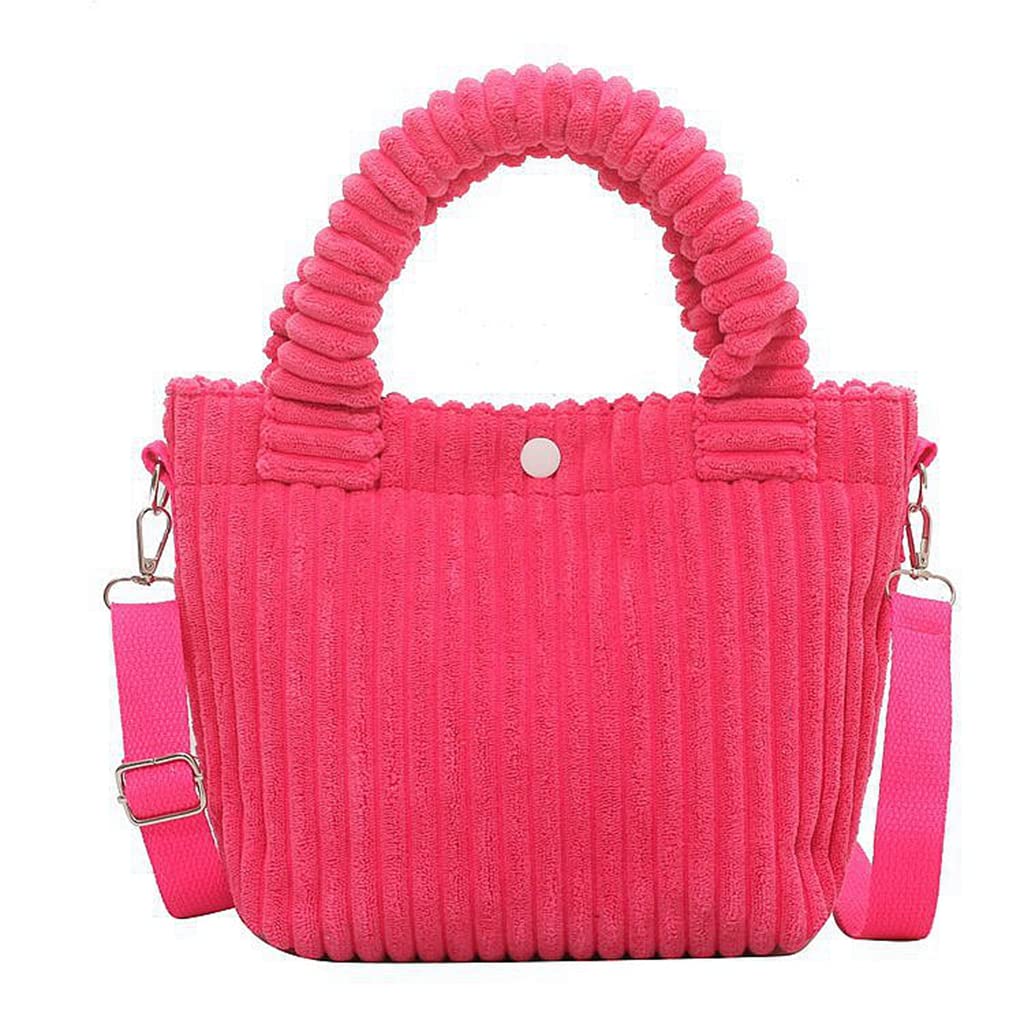 Women's Corduroy Crossbody Bag - Small Shoulder Bag Purse for Daily Use, Casual Tote & Messenger Handbag - Perfect for Work, Travel, Shopping & Outings