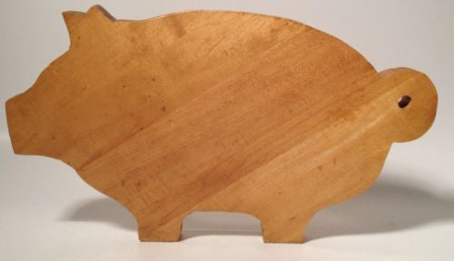 Handcrafted Pig-Shaped Solid Wood Cutting Board - Durable & Eco-Friendly for Kitchen, Charcuterie & Serving - Perfect for Home Chefs & Gift Giving