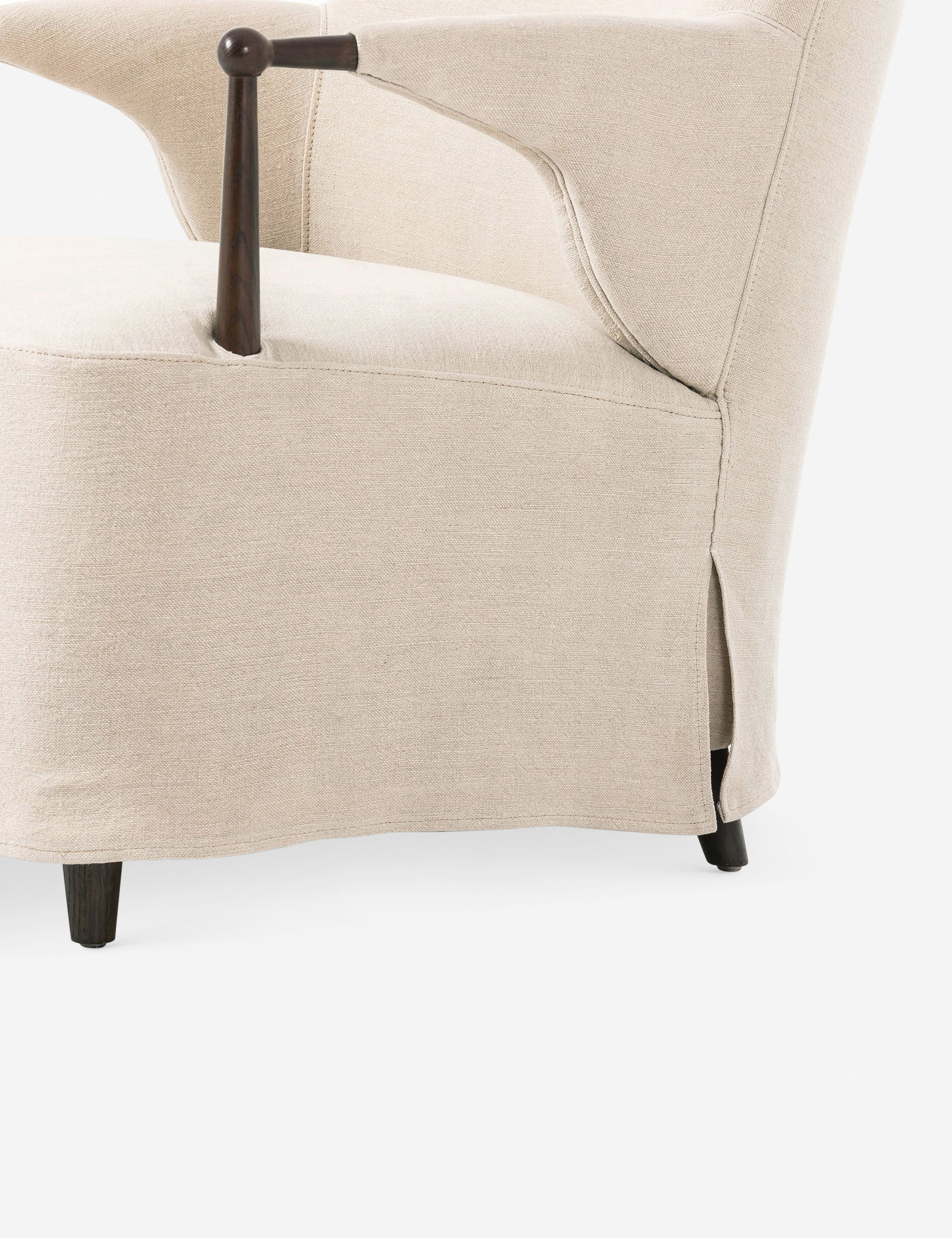 Brently Accent Chair by Amber Lewis x Four Hands - Modern Upholstered Lounge Chair for Living Room, Bedroom & Office Decor - Perfect for Reading Nook or Cozy Corner