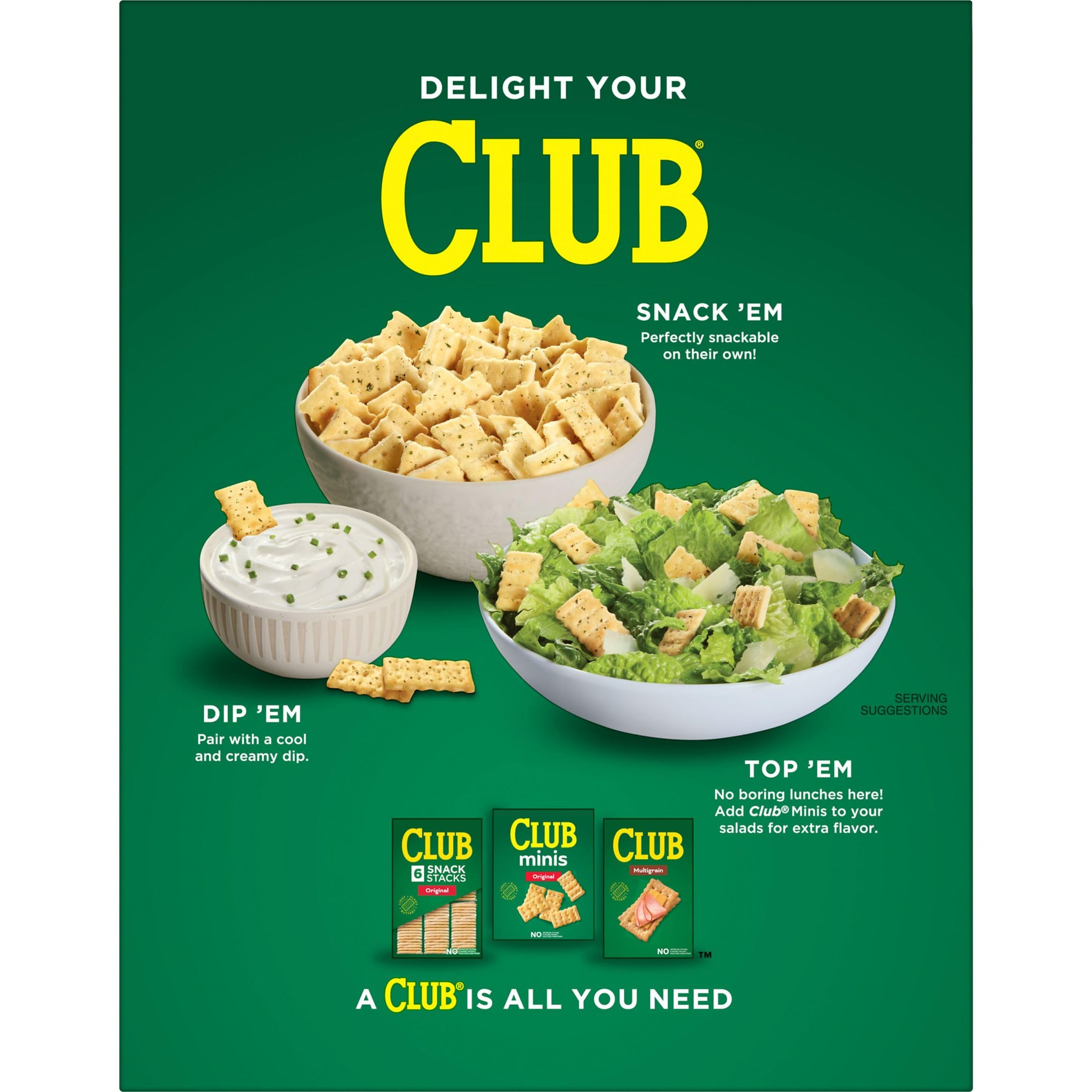 Club Minis Parmesan Garlic Crackers - 11oz Box (Pack of 1) | Crunchy Baked Snacks for Lunch, Parties & On-the-Go | Perfect with Dips, Cheese & Charcuterie Boards
