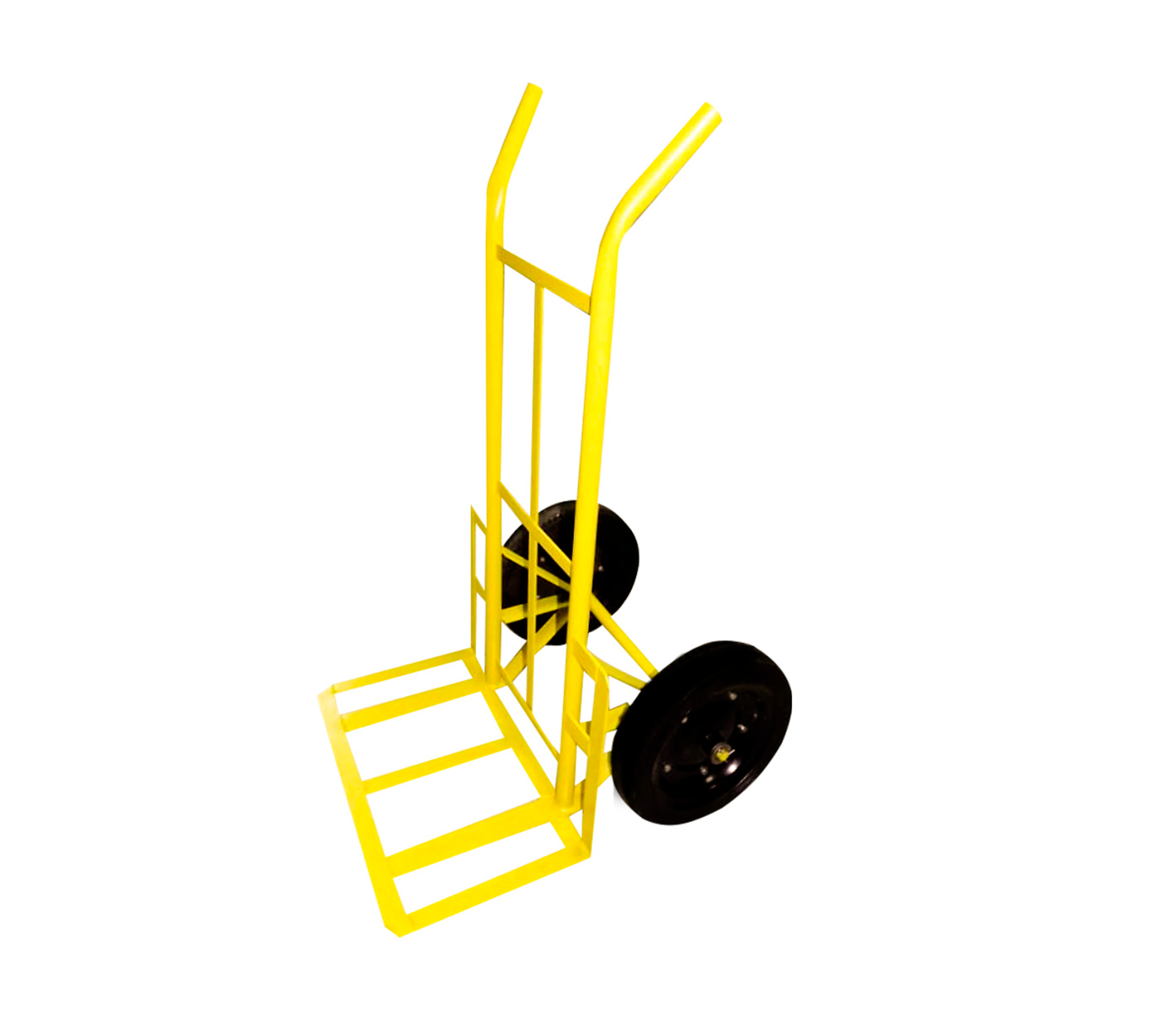 Carrucha Buhonera with Pneumatic Wheels - 10 Inch Yellow Utility Cart for Flea Markets, Street Vendors & Outdoor Events