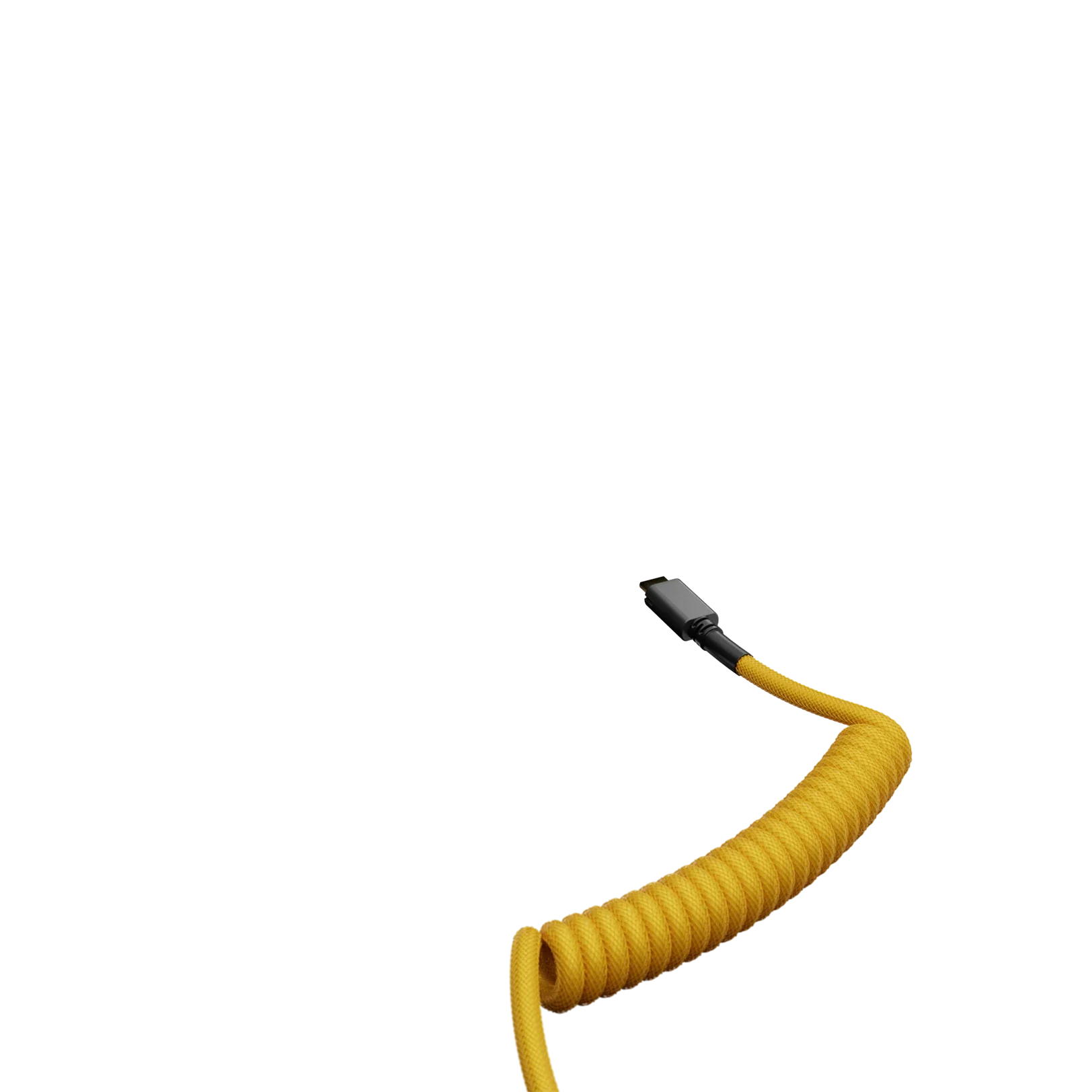 Premium Gold Coiled Cable - High-Quality USB Charging Cable for Gaming, Office & Travel - Durable & Tangle-Free Design