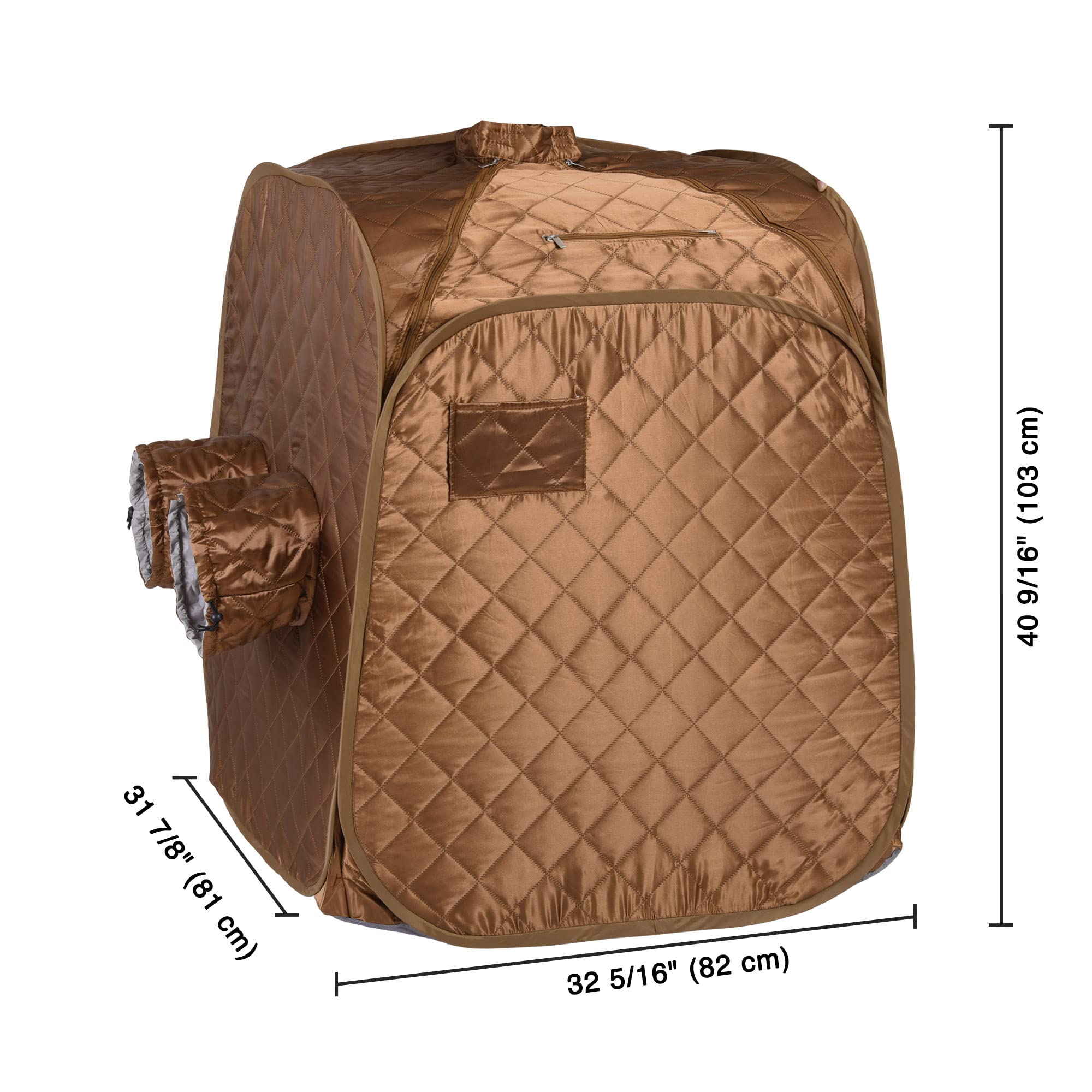 AW BYOOTIQUE 2L Portable Steam Sauna Spa Tent with Timer & Fast Fold - Detox Therapy & Relaxation at Home - Includes Steam Generator & Carry Bag - Perfect for Home Spa, Yoga, and Post-Workout Recovery