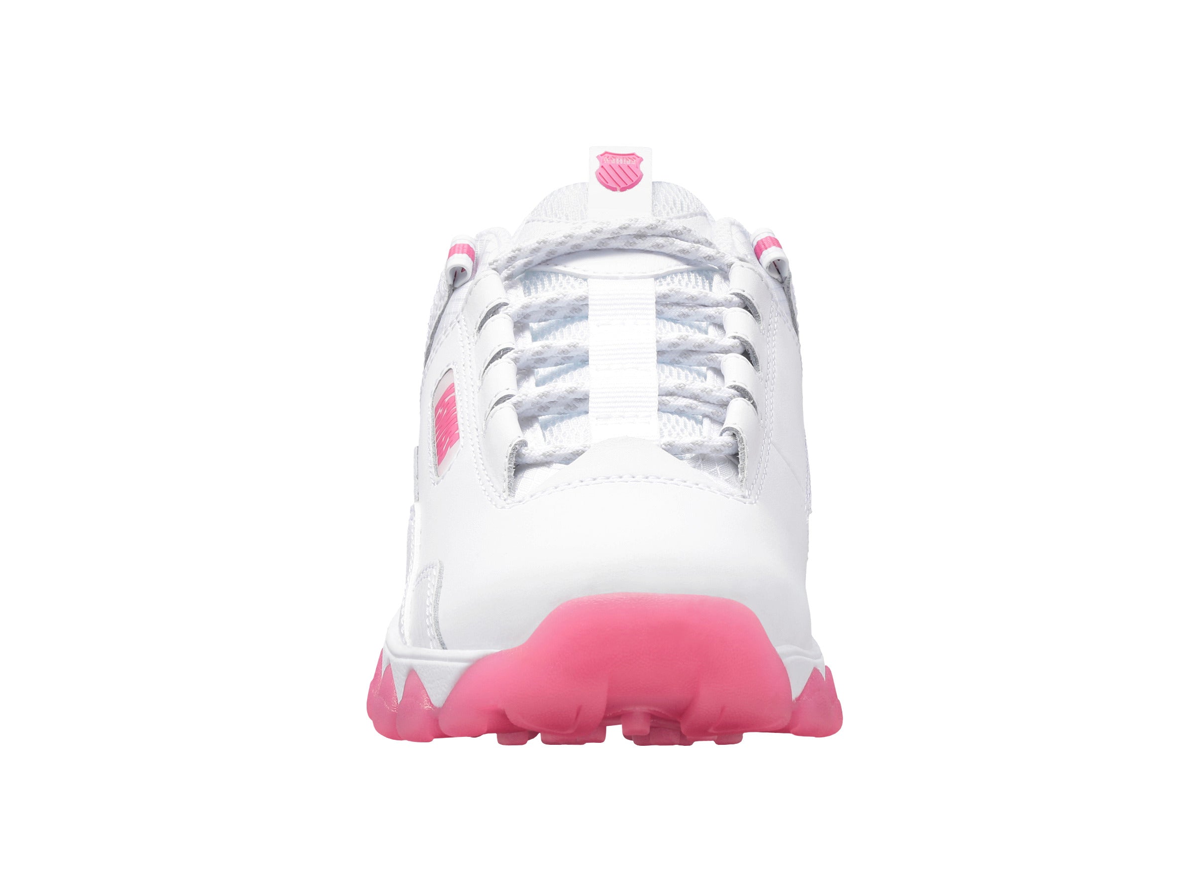 CALI TRAIL Running Shoes for Women - White/Shock Pink | Lightweight Athletic Sneakers for Jogging, Gym Workouts & Outdoor Activities